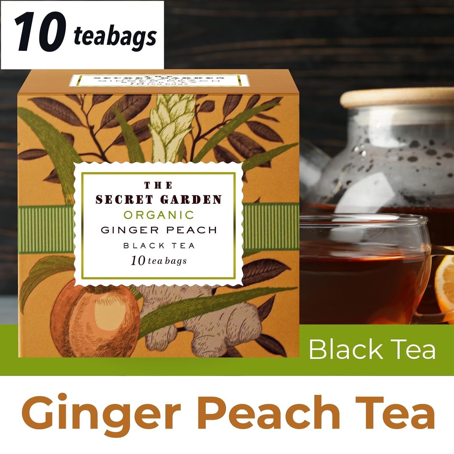 Premium Organic Holiday Tea Bag Sampler Gift Box – 90 Bags 9 Exotic Flavors…