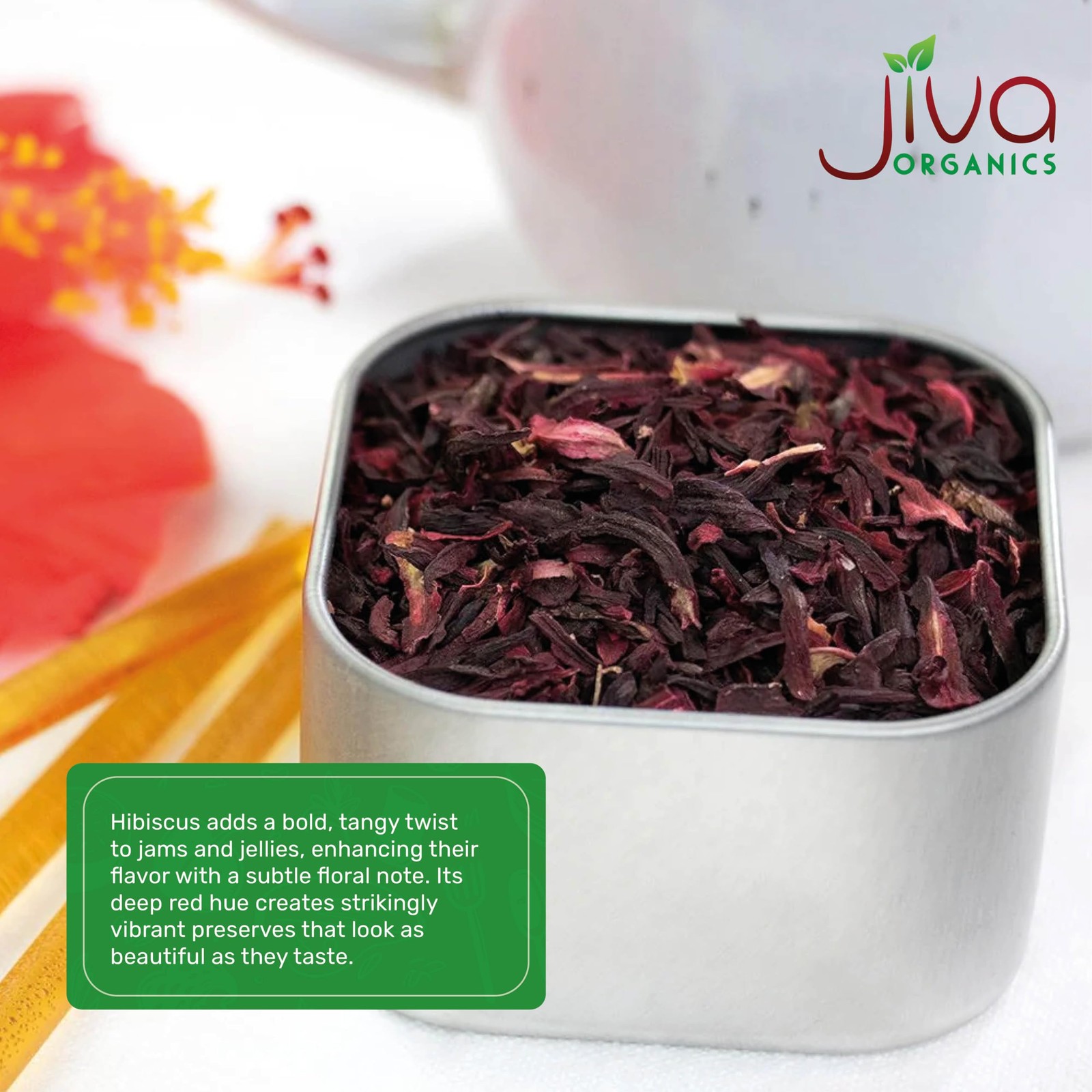 Organic Hibiscus Flowers 1 LB Bulk – 100% Pure, Cut & Sifted, Gluten Free,…