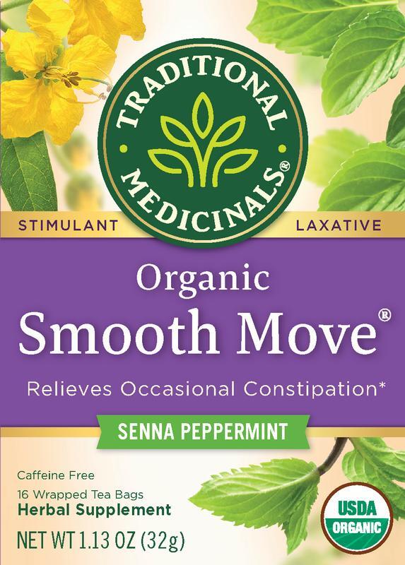 Traditional Medicinals Smooth Move Senna Peppermint Herbal Tea 16 ct Case of 6