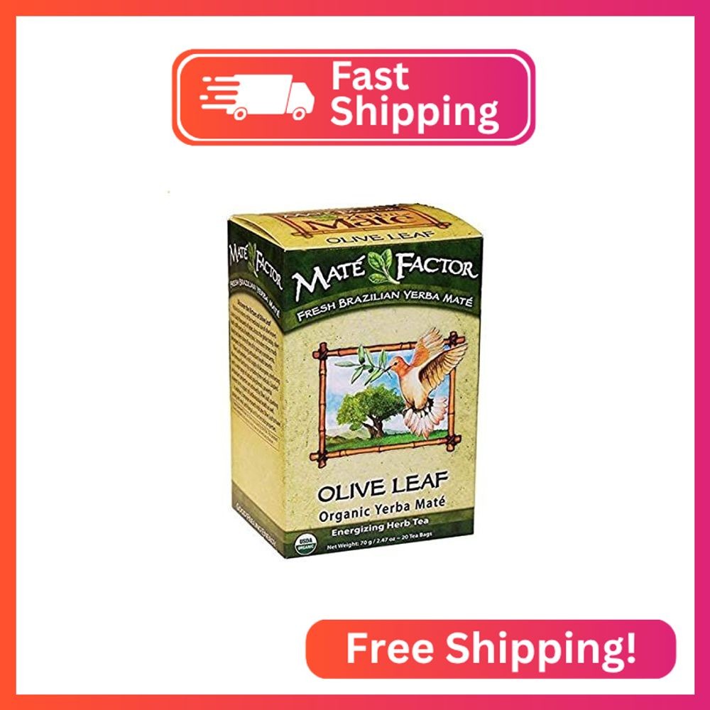 MATE FACTOR OLIVE LEAF ORGANIC YERBA MATE 20 TEA BAGS