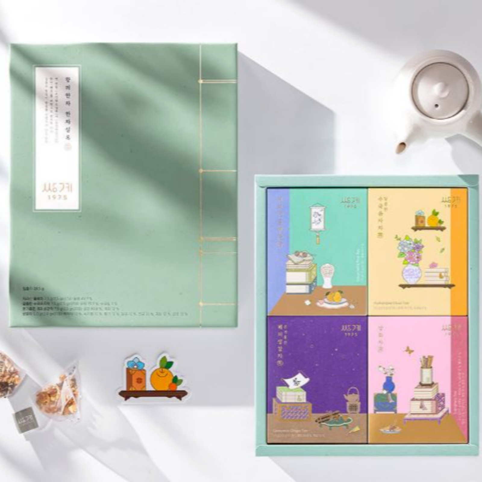 Ssanggye Korean Traditional Tea Rich Taste 4 Type x 3EA Health Premium Tea Set
