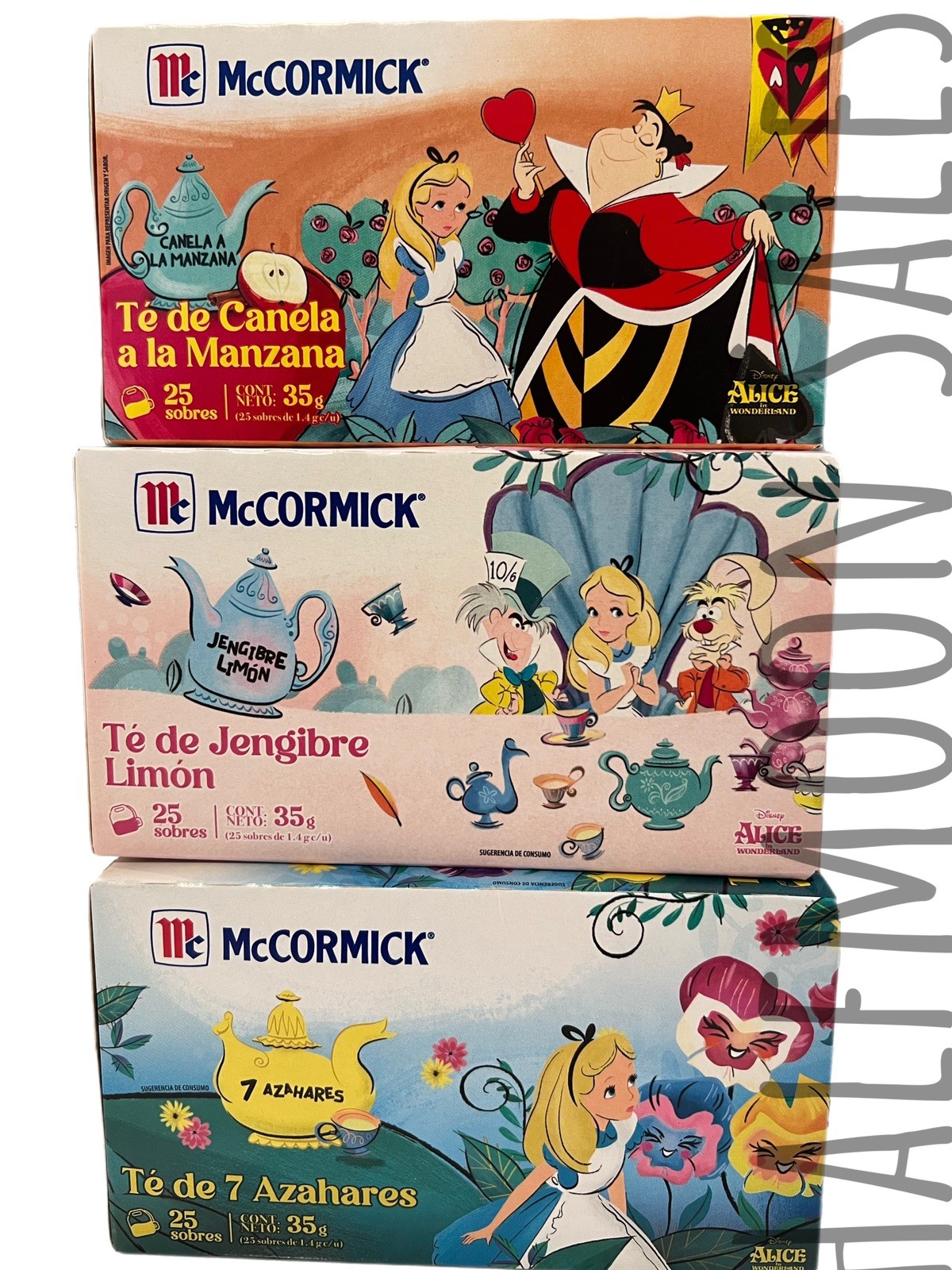 McCormick Tea Ginger Lemon, 7 Blossoms, Apple Cinnamon Te Variedad