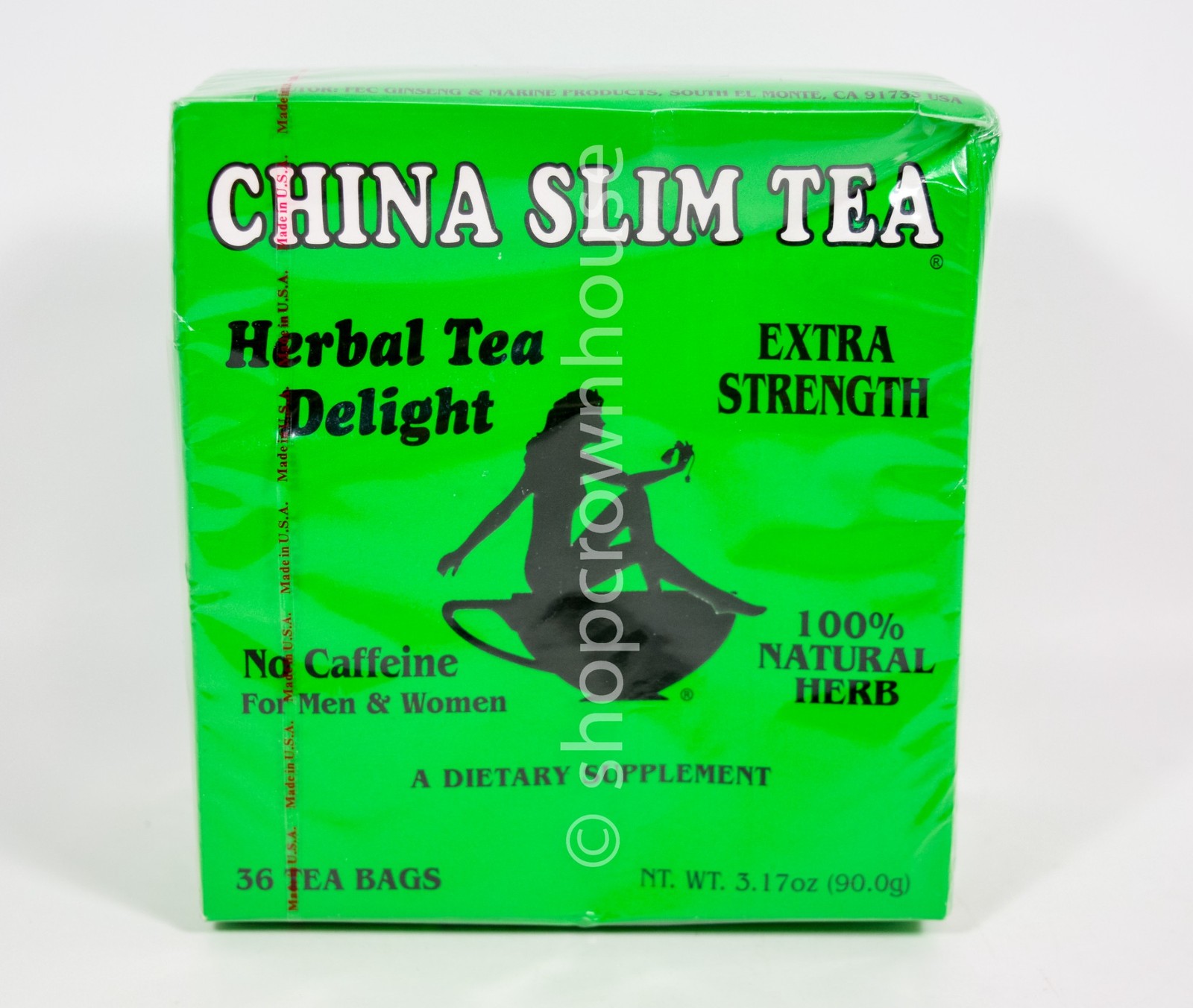 China Slim Tea Extra Strength Herbal Tea Delight No Caffeine 36 Bag Box 01/2027