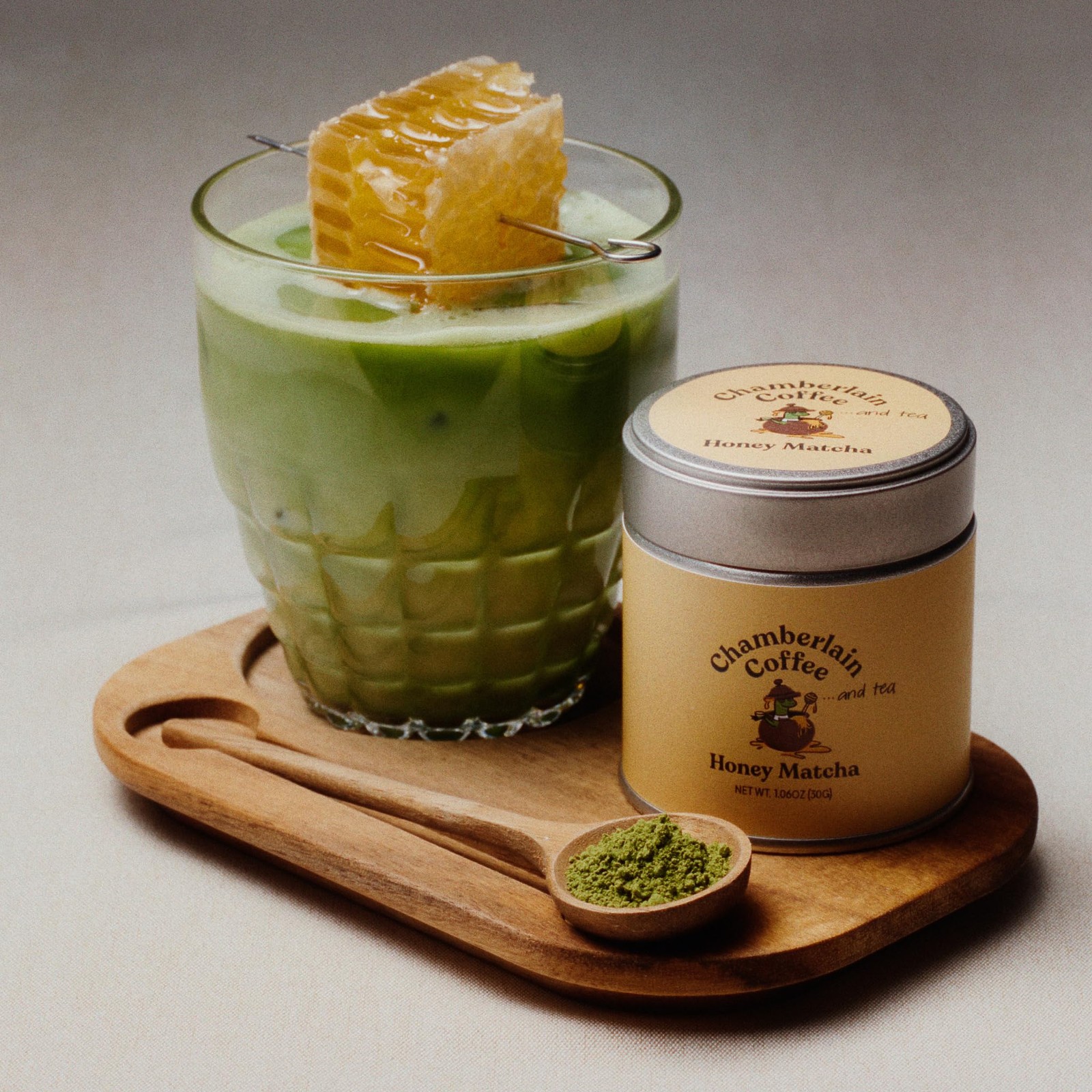 Chamberlain Coffee Honey Matcha Powder Ceremonial Grade Matcha Powder, First…