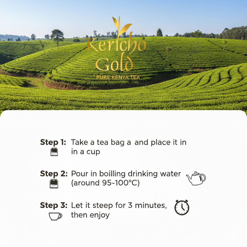 Kericho Pure Green Tea Bags Individually Wrapped Bags 1000 Tea Bags