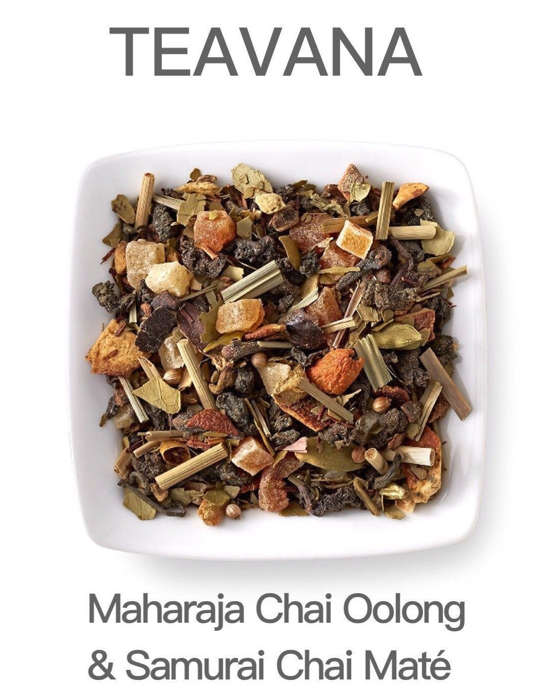 ❤️🍍 NEW RARE! 8 OZ TEAVANA MAHARAJA CHAI & SAMURAI AUTHENTIC! SEALED TEA BAG! ☕