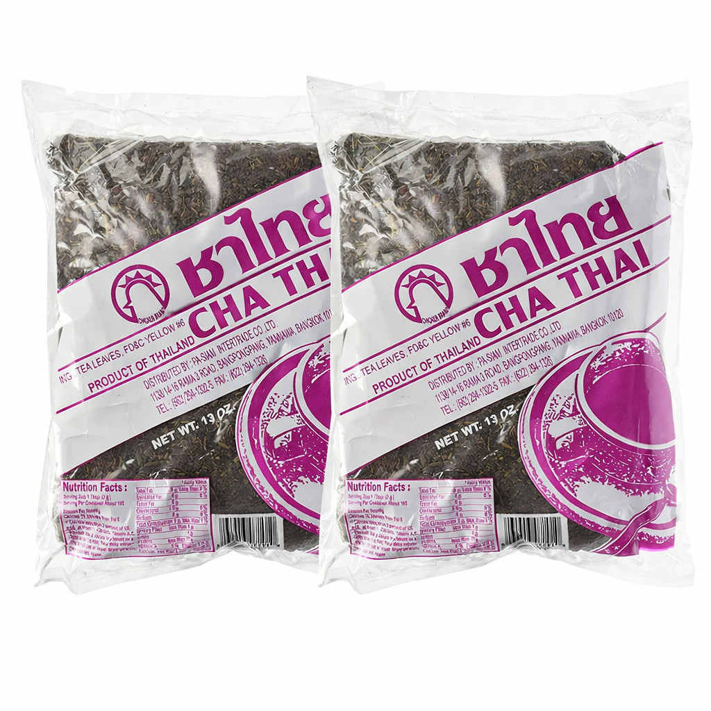 2 PACK-Thai Tea Cha Thai 13 Ounce