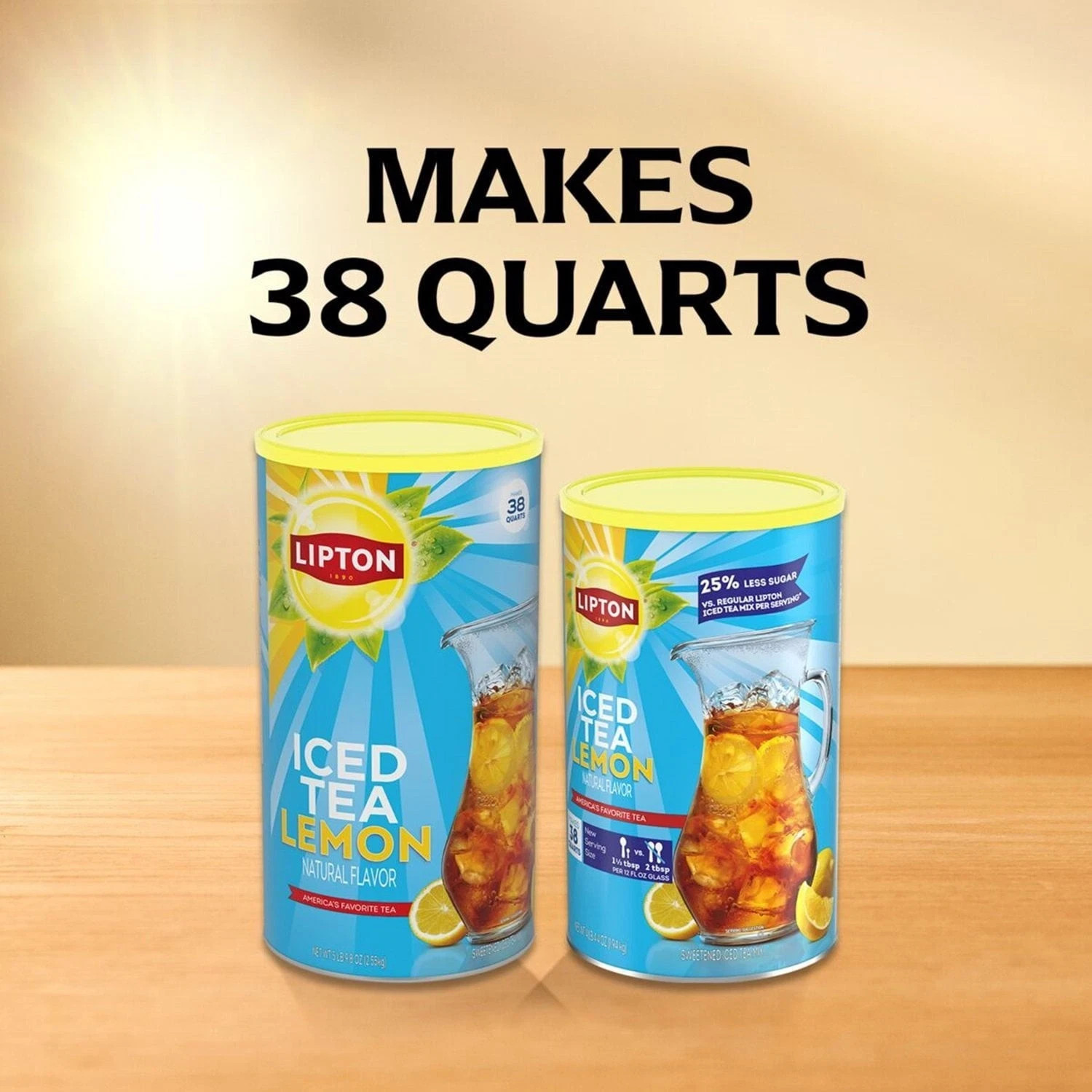 2 PACK Lipton Sweetened Iced Tea Mix, Lemon (89.8 Oz.) FREE SHIPPING
