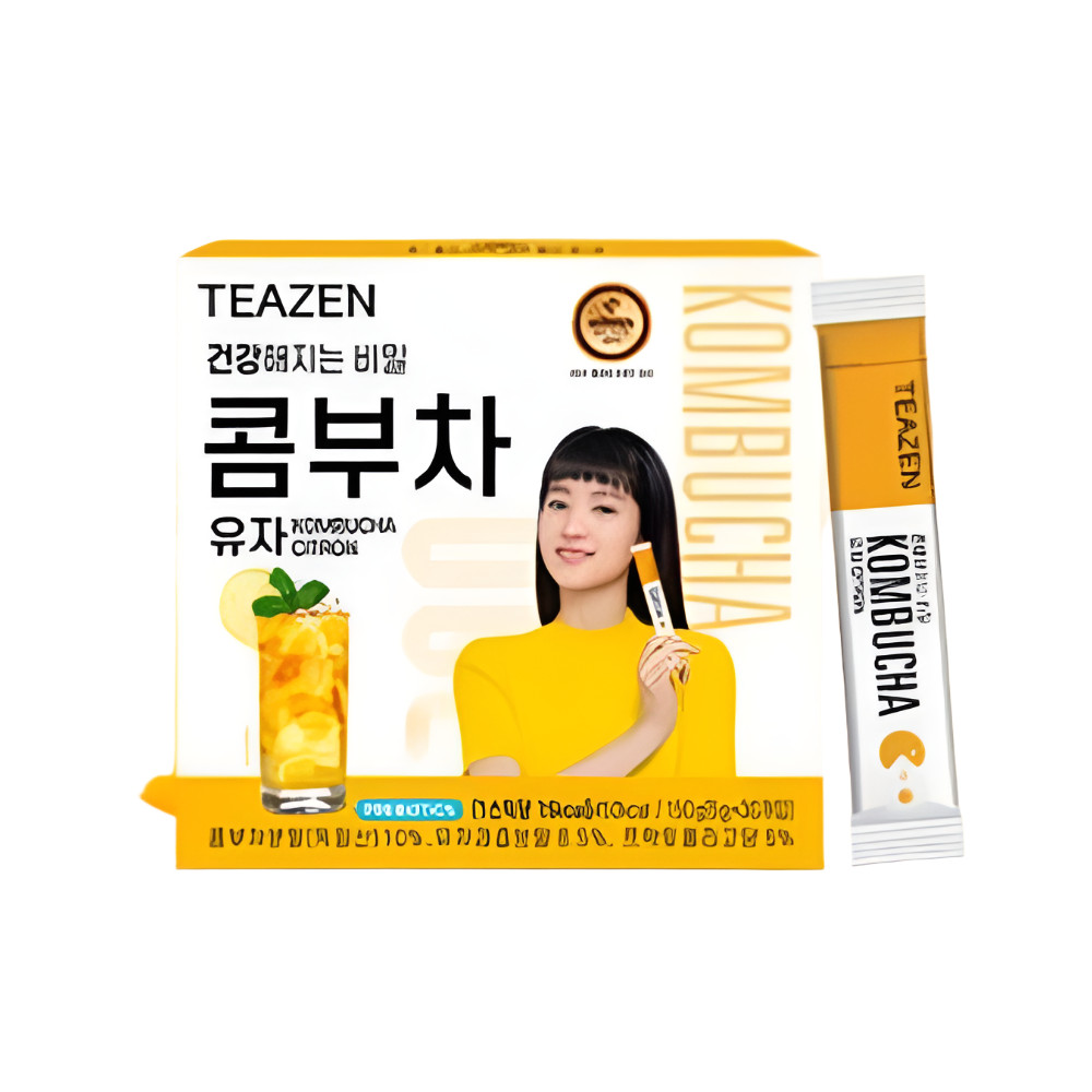Teazen Kombucha Powder Probiotics 6 Flavors 30 Sticks Korean Healthy Drink