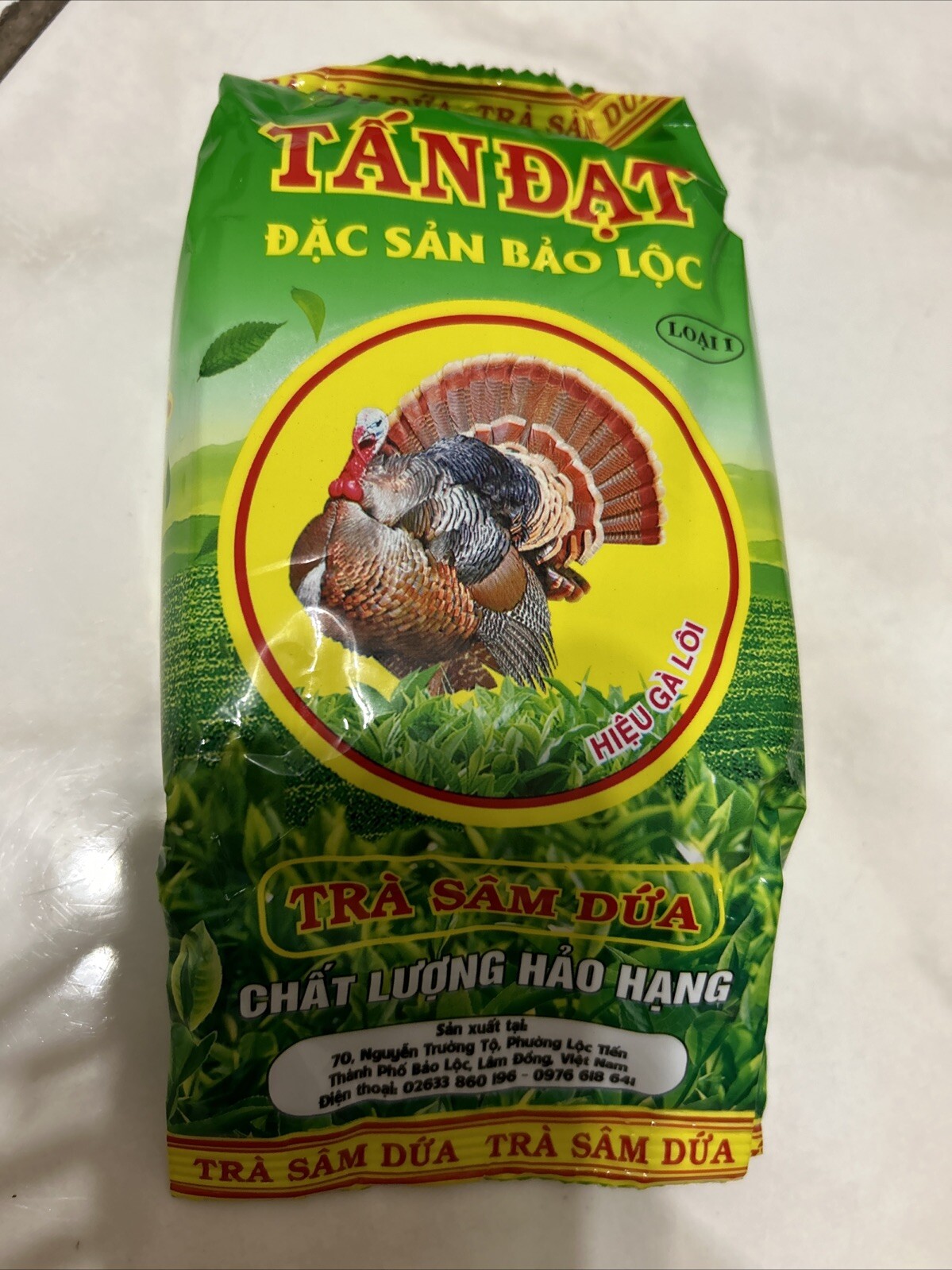 (1) Pandan Green Tea Tra Sam Dua – Tan Dat 70g Product Of Viet Nam Bao Loc