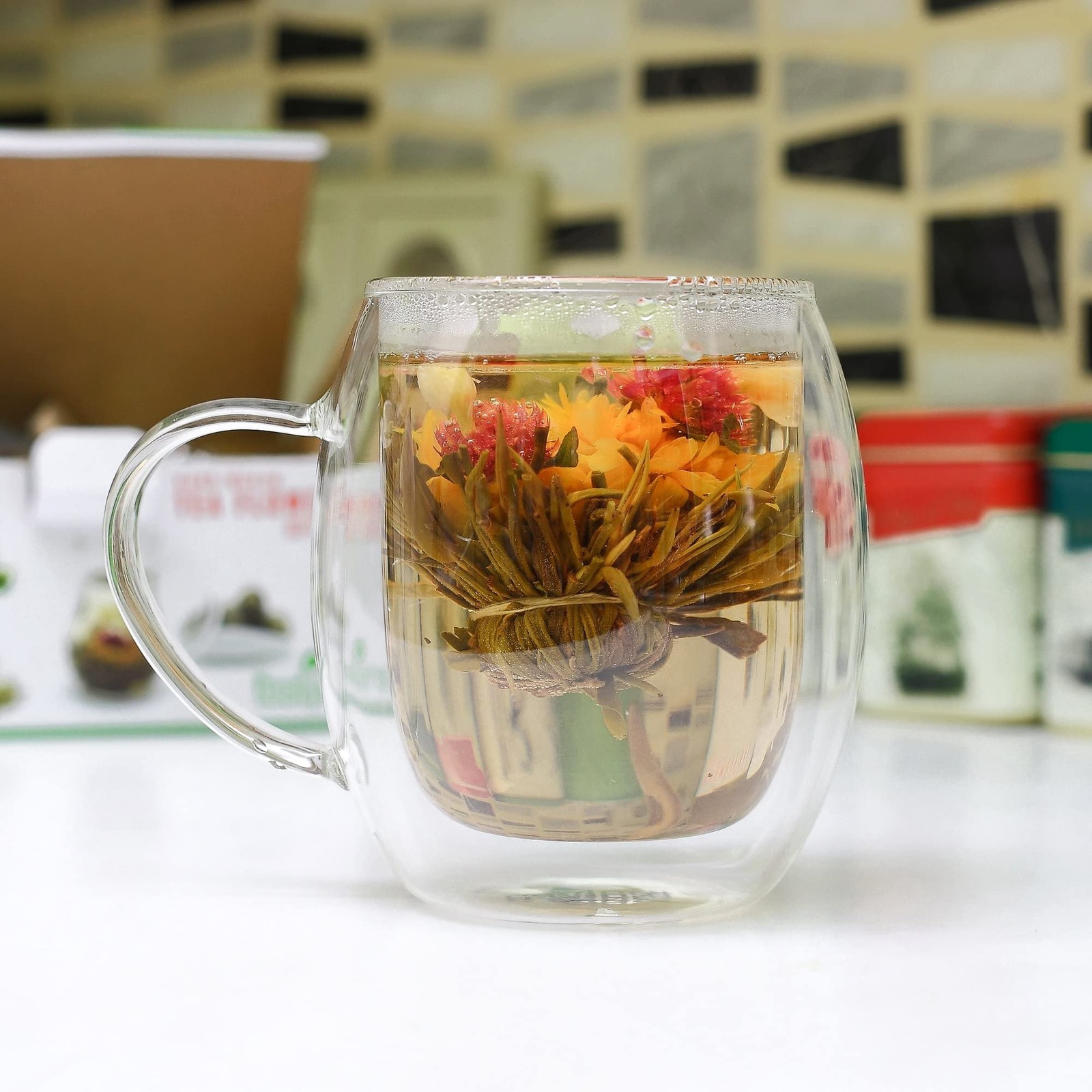 – 12 pcs Blooming Flowering Tea – 12 Variety Flavors of Finest Blooming Teas …
