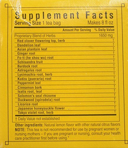 Triple Leaf Detox Tea,Chinese Purification Herbs Support of the Defenses-20 bags