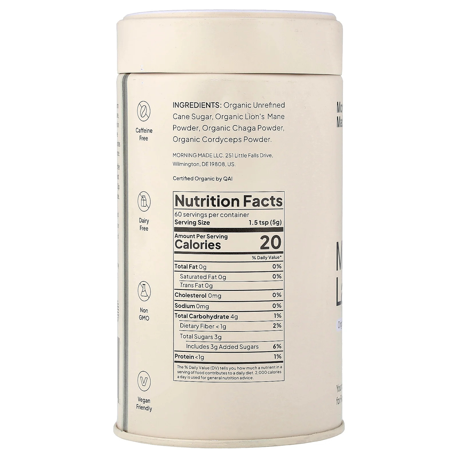 Mushroom Latte, Original, 10.58 oz (300 g)