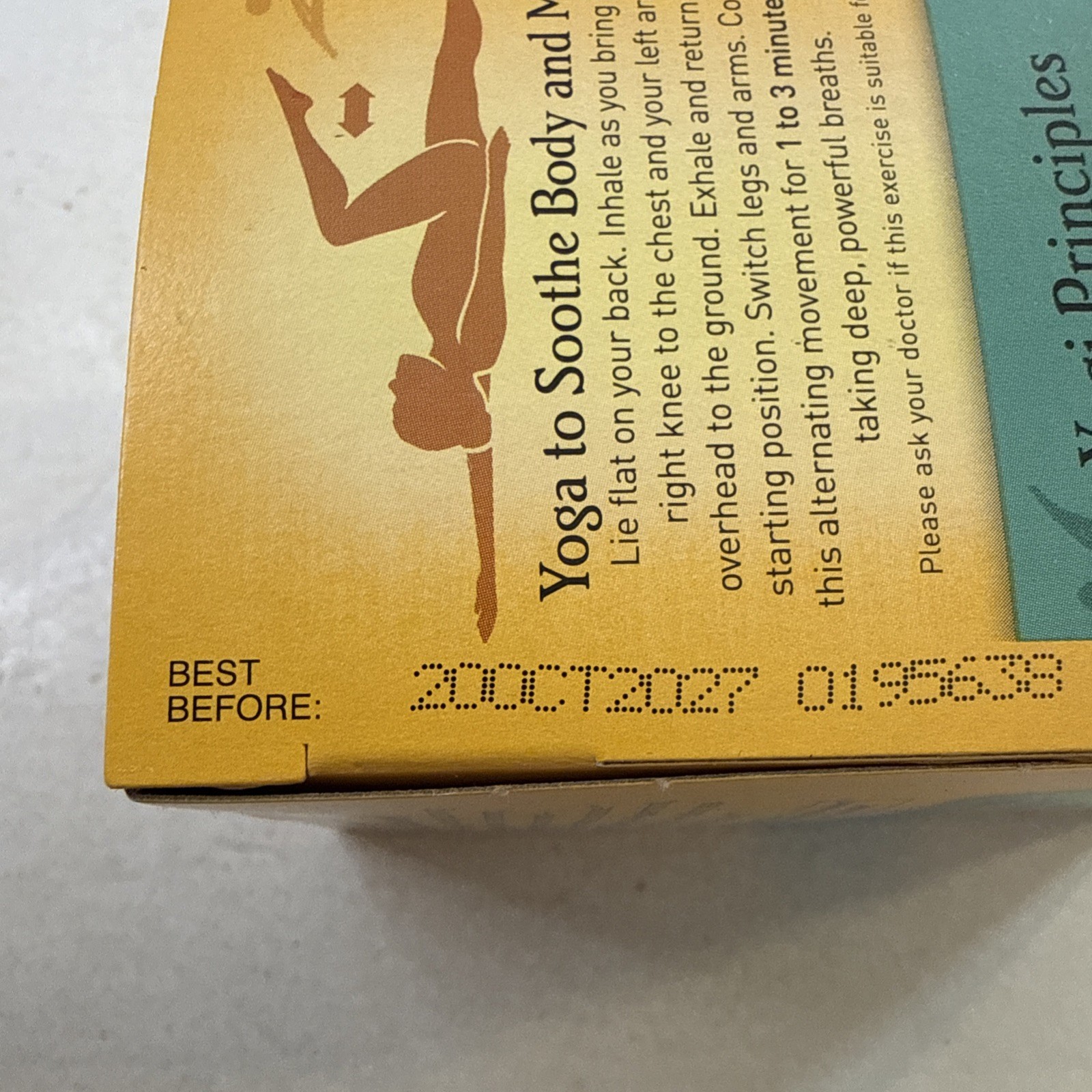 Yogi Tea Mandarin Mint Mindfulness Herbal Supplement Calm Clarity Organic Orange