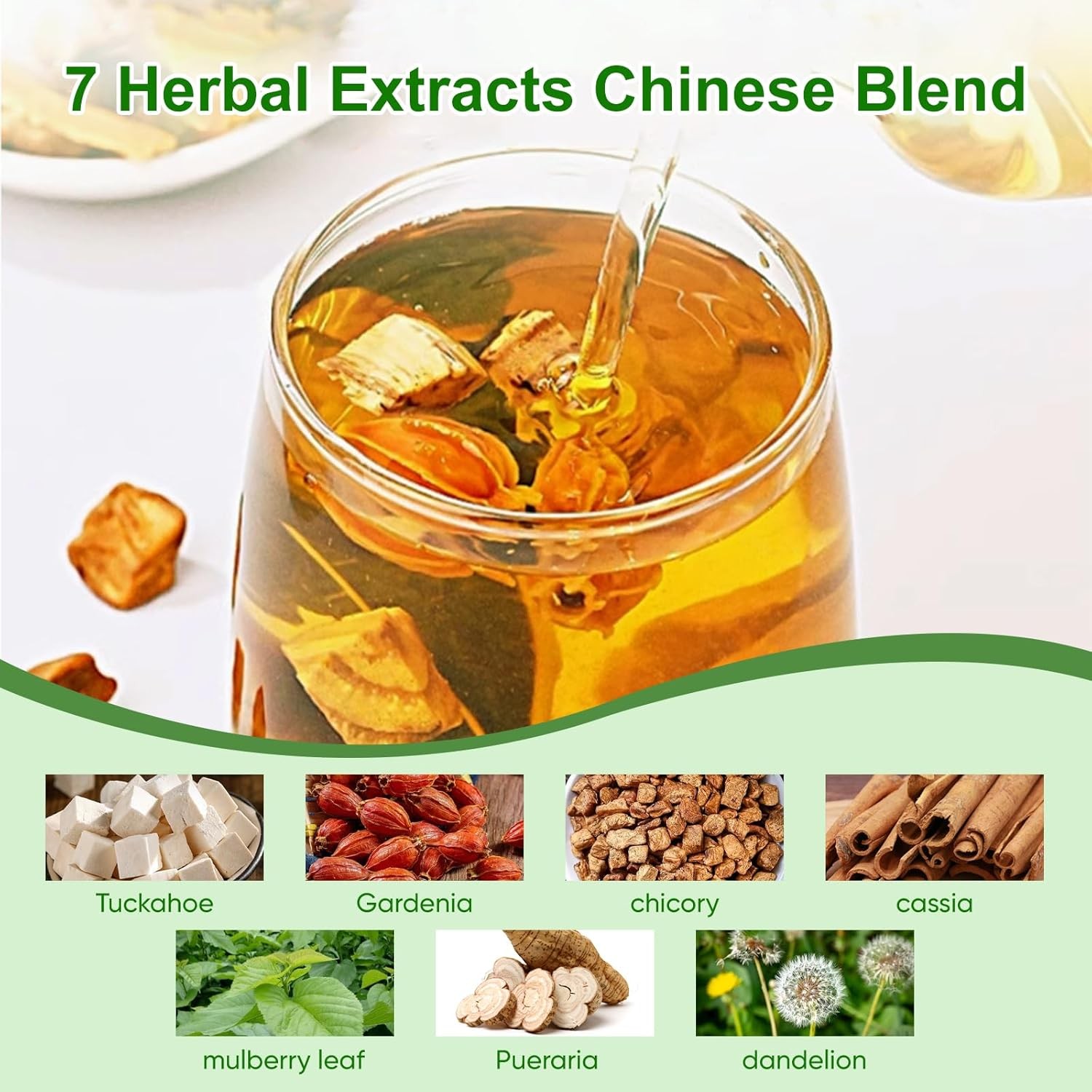 Organic Chicory Gardenia Herbal Tea Bags 15 Pack 150g Individually Wrapped