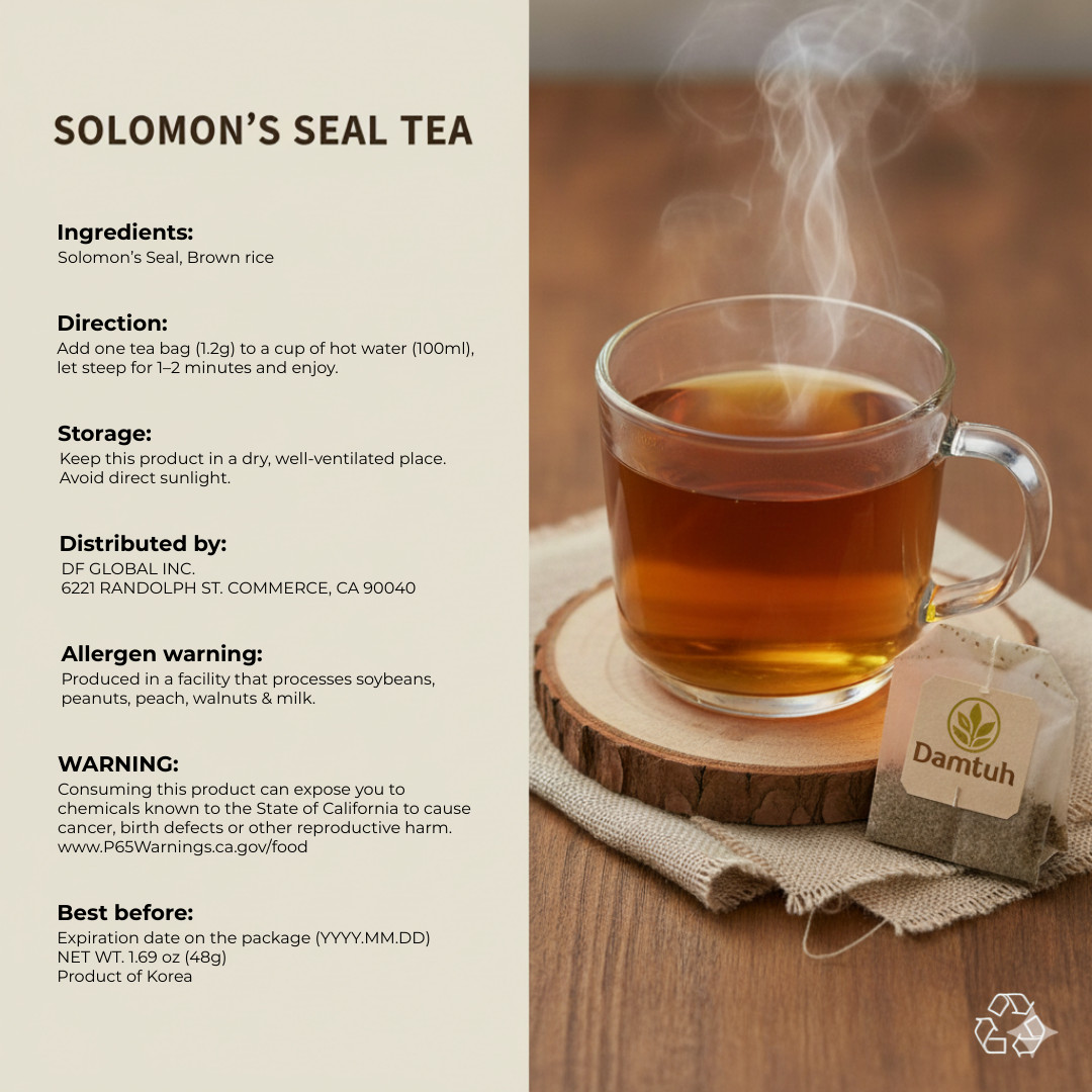Damtuh Korean Solomon’s Seal Tea 담터 둥굴래차 – Traditional Herbal Tea