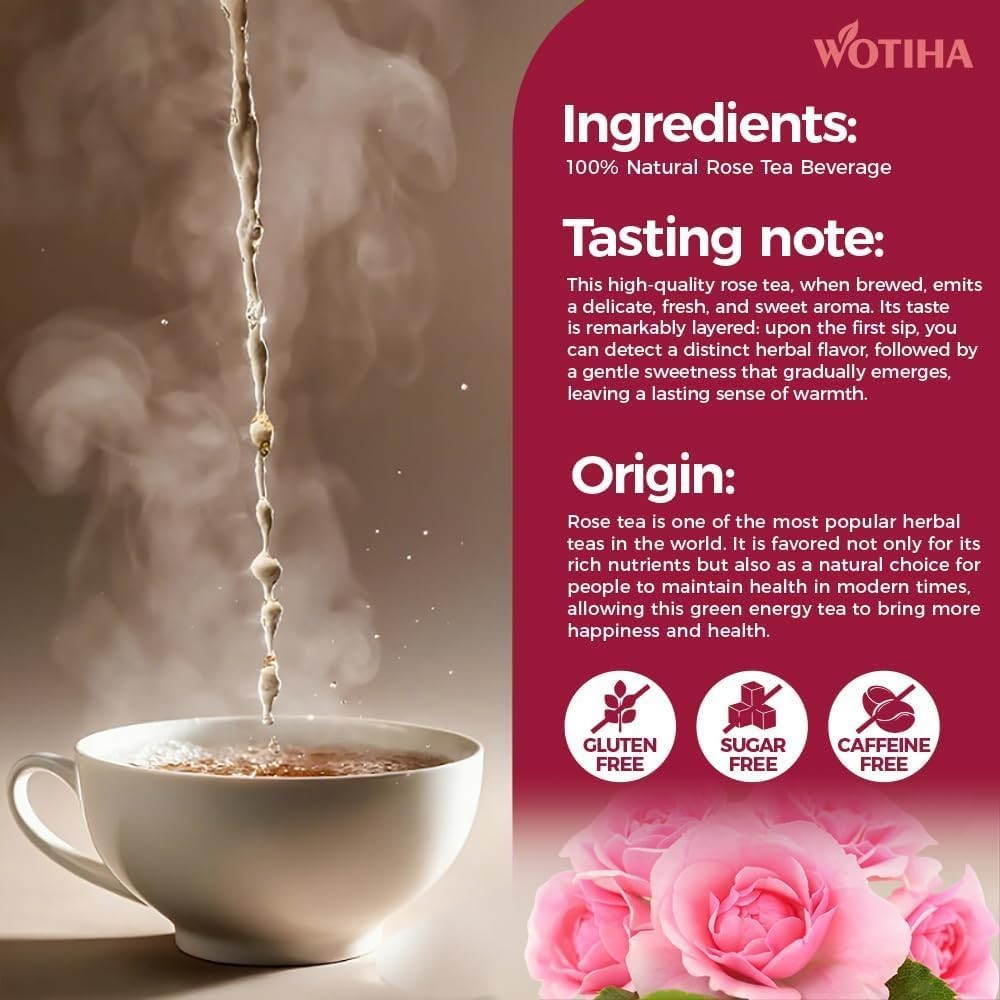 4.23oz/120g Premium Rose Tea Loose Leaf 100% Natural Food Grade Dried Rose B…