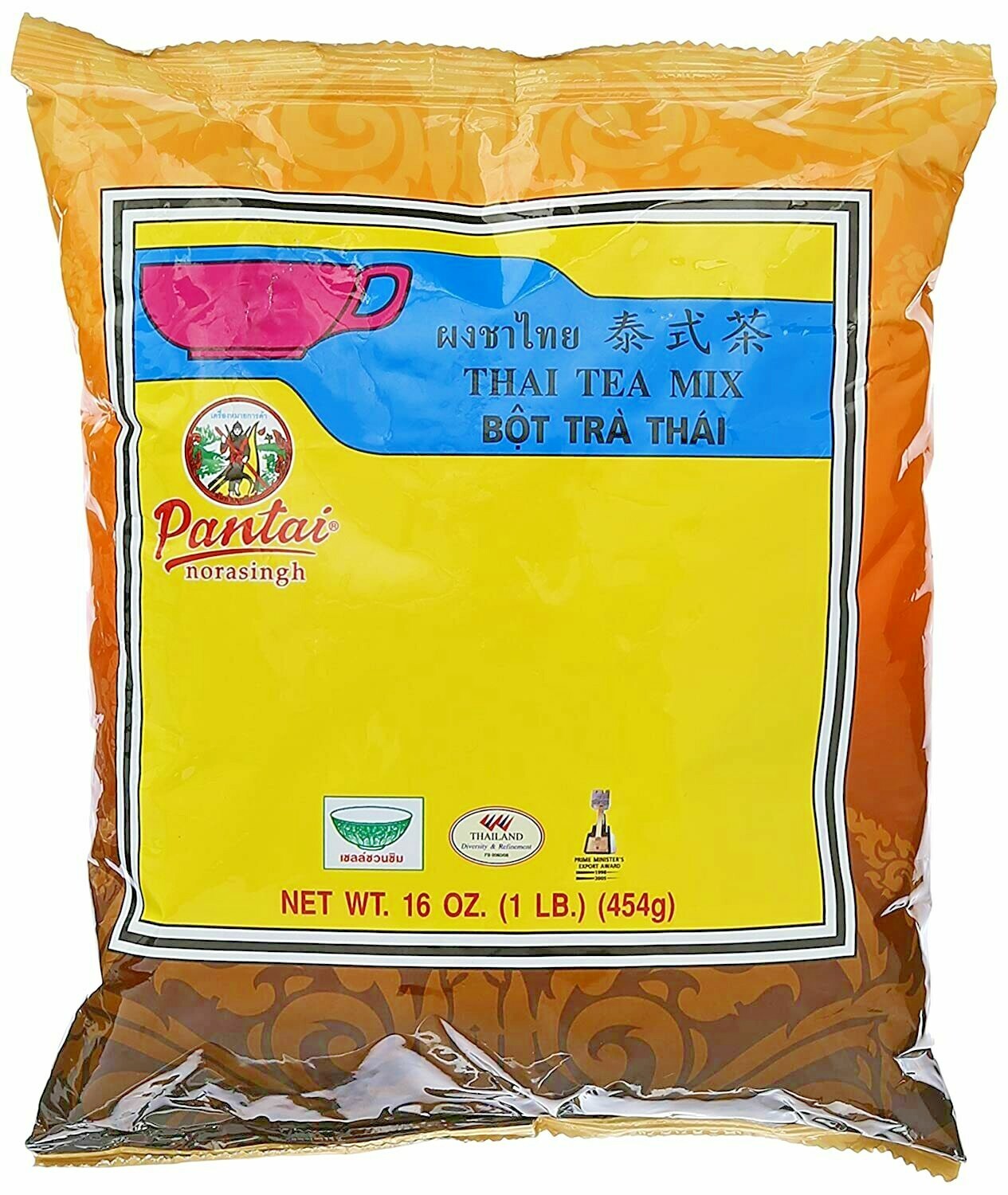 Thai Tea Leave Mix by Pantai Norasingh 16 oz/ 1 lb