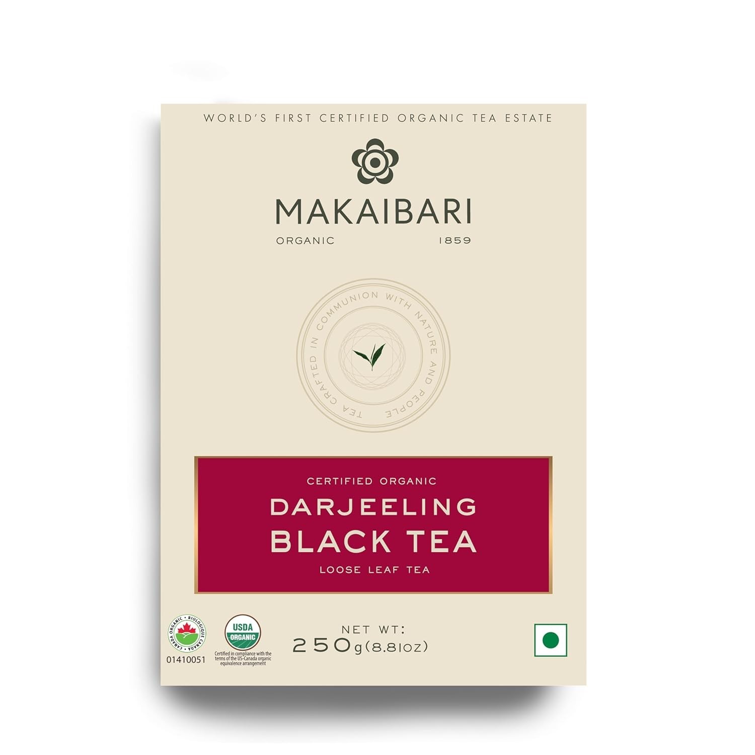 Makaibari Darjeeling Organic Black Tea, 250g LONG EXPIRY