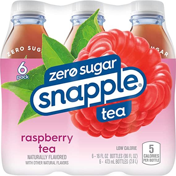 Snapple Diet Zero Sugar Raspberry 16 oz Bottles (Pack Of 6) Free Shipping