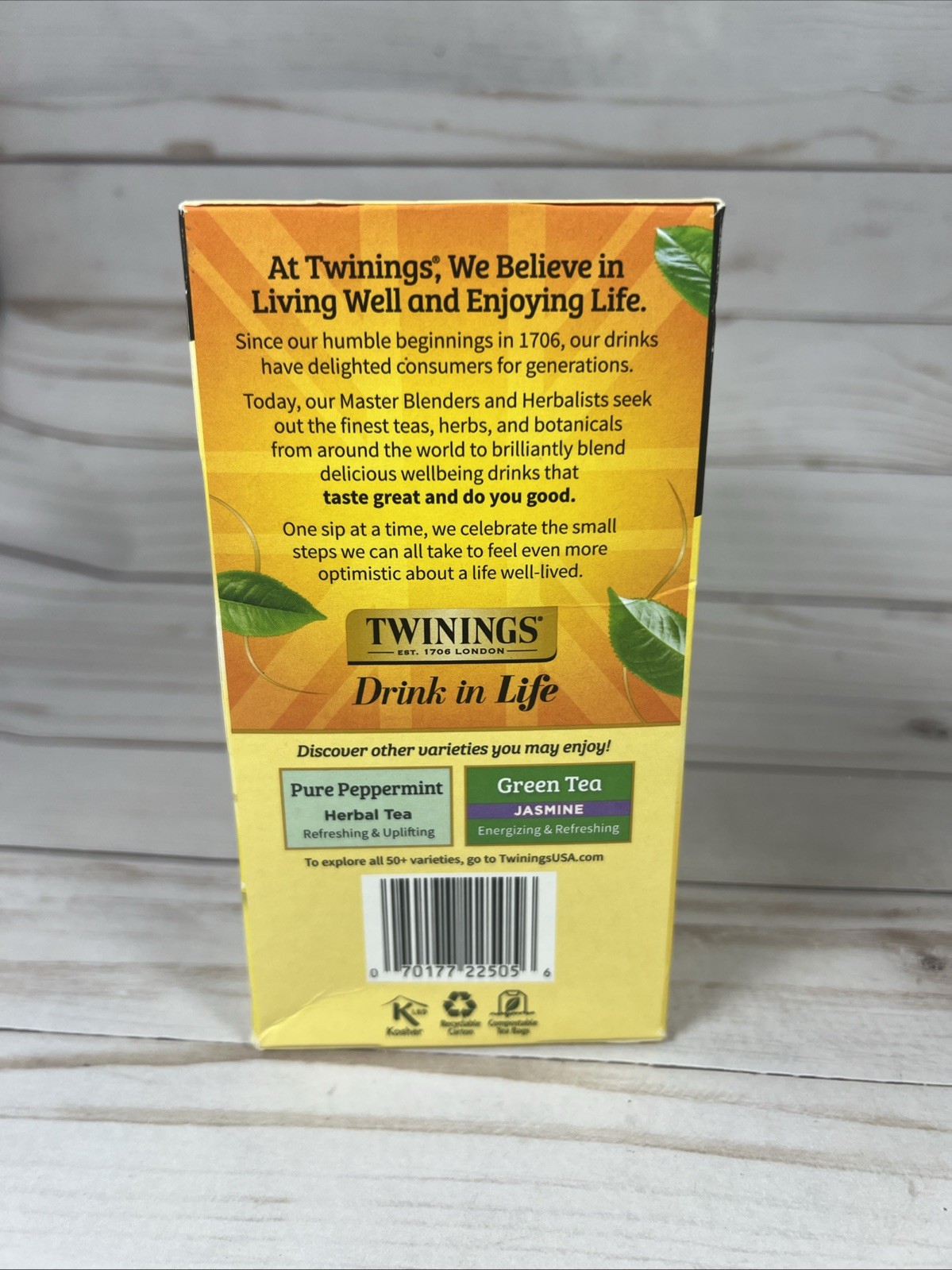 Twinings Lemon & Ginger Flavoured Herbal Tea 50 Bags Soothe Digestion 2x 10/27