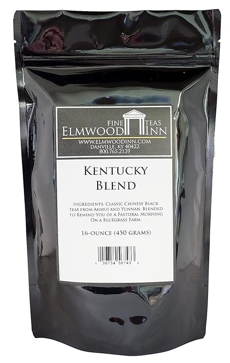 Elmwood Inn Fine Teas, Kentucky Blend Black Tea, 16-Ounce Pouch
