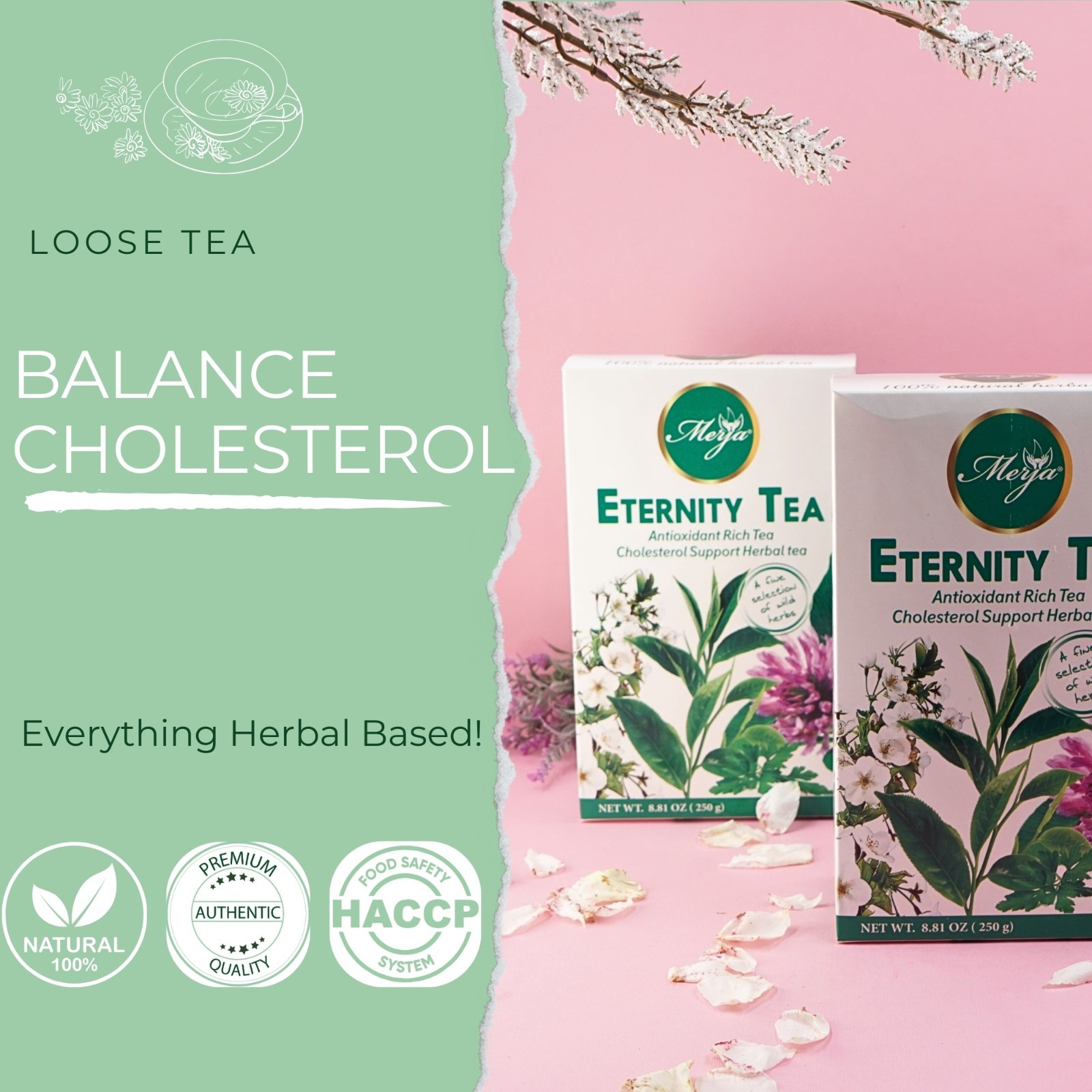 Eternity Tea – Cholesterol Support Tea – Loose Tea – 100% Natural Tea