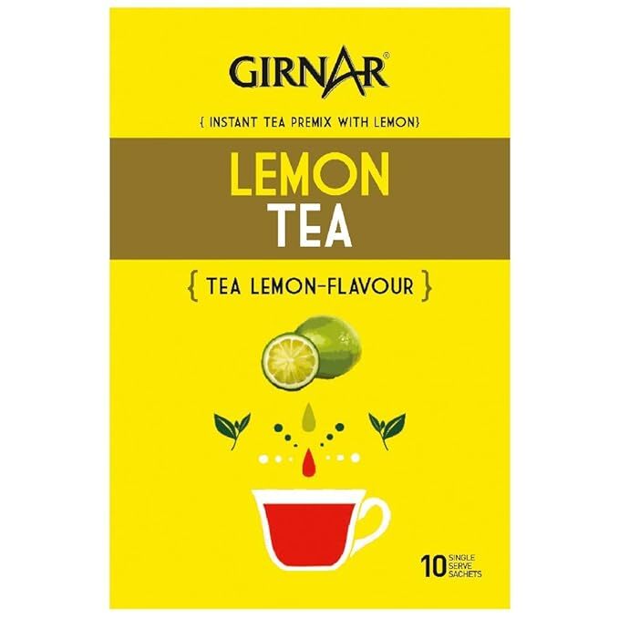 Girnar Instant Premix Lemon Black Tea Granules(10 Sachets), 10 Grams