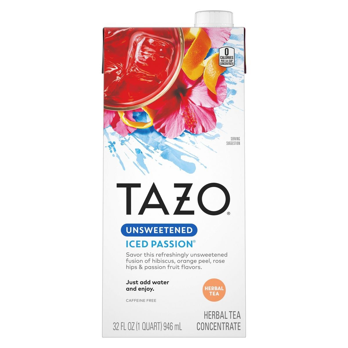 Tazo Unsweetened Passion Iced Tea Concentrate – 32 fl oz