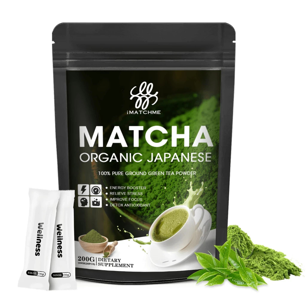 Organic Matcha Powder 100% Pure Japanese Green Tea | Baking Cake Energy Boost