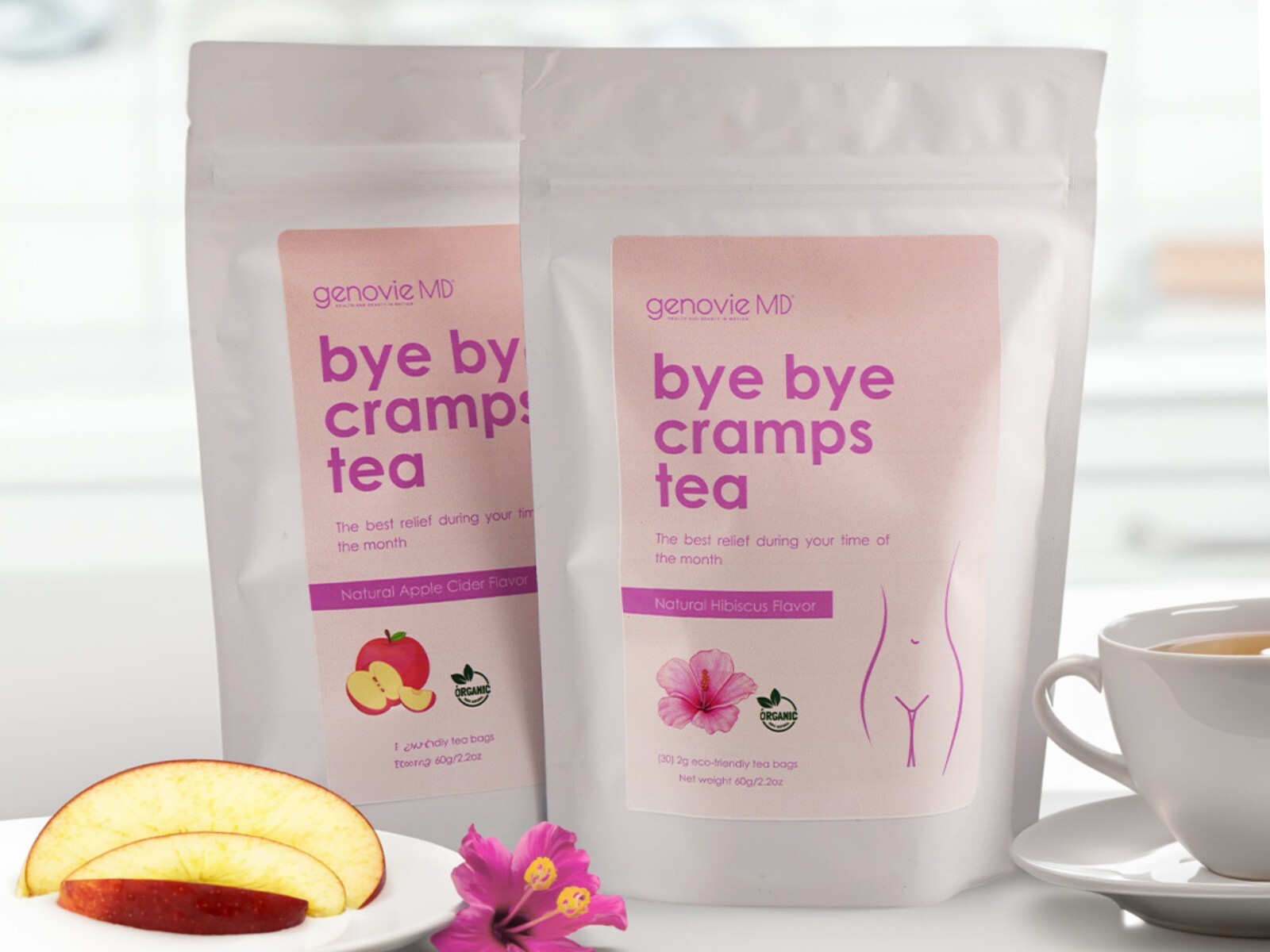 PMS Cramps Tea | 30 Tea Bags – Menstrual Relief Tea from Cramps and Bloating
