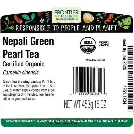 Organic Green Tea NEPALÍ Loose Leaf 1 lb – Natural Herbal Tea Bulk