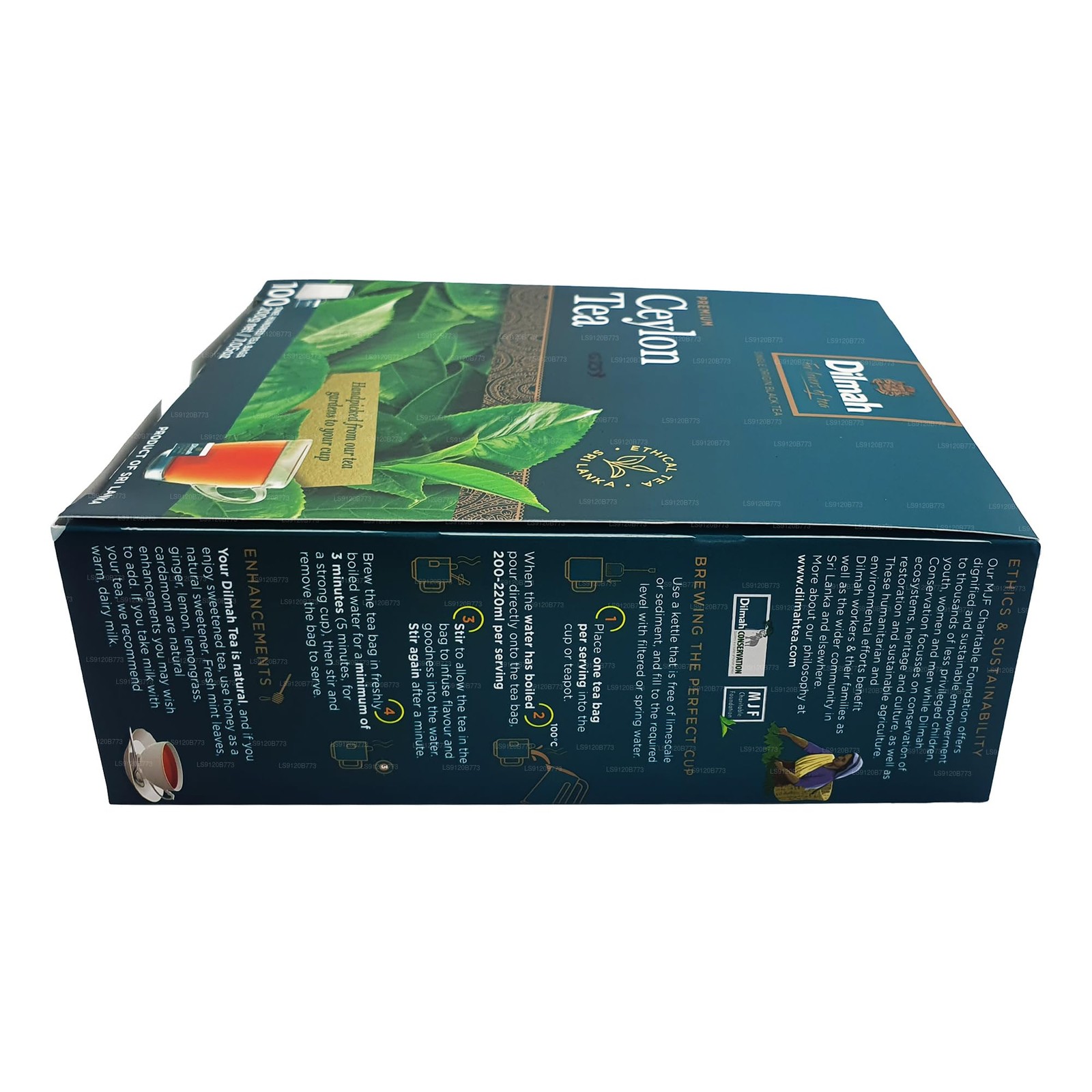 Dilmah Premium Ceylon Tea (200g) 100 Bags 100 Count (Pack of 1)