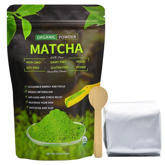100% Organic & Natural Green Tea Powder Pure Slim Japanese Matcha Tea 3.5oz