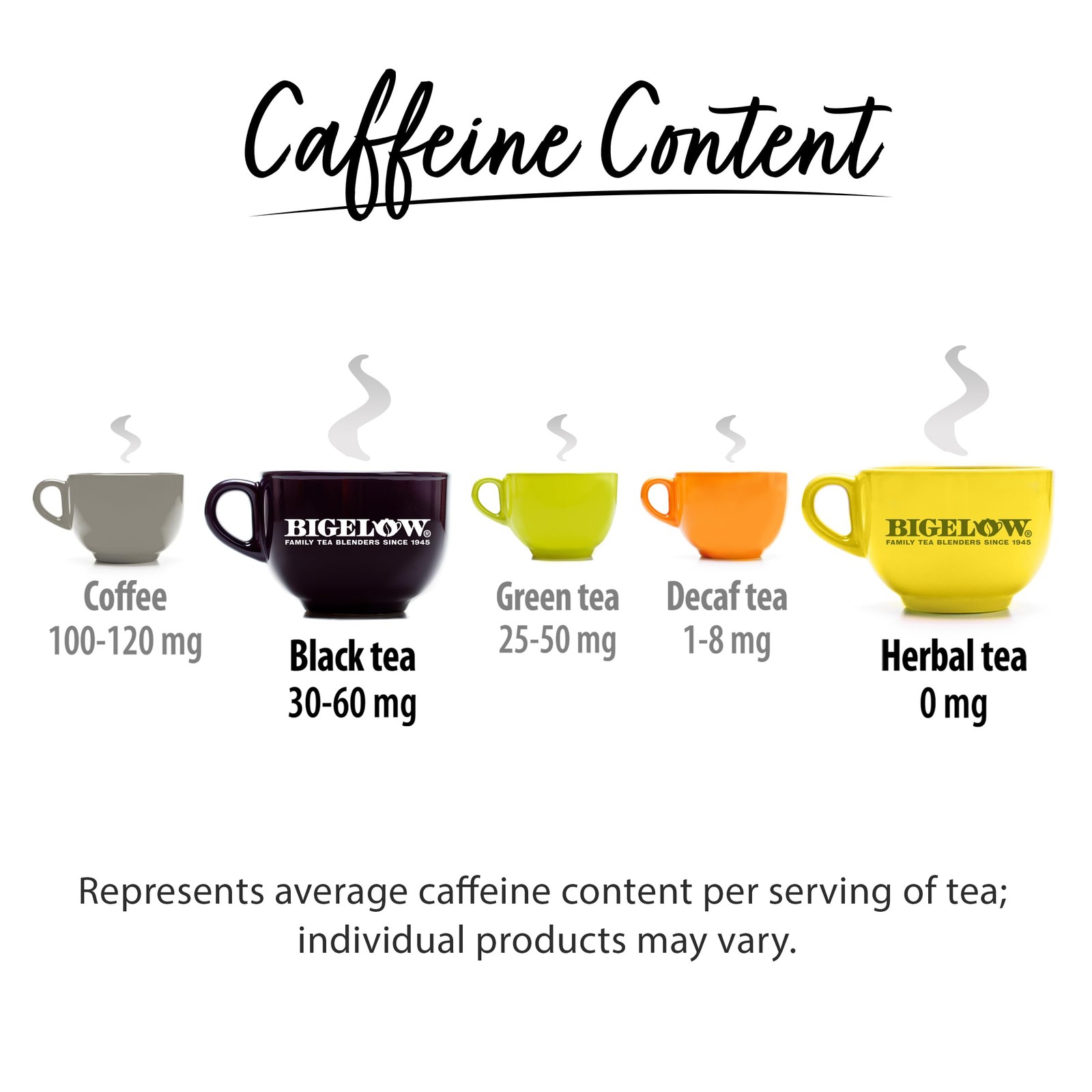 Seasonal Tea Variety Pack 6 Flavors, 108 Bags – Mixed Caffeinated & Caffeine