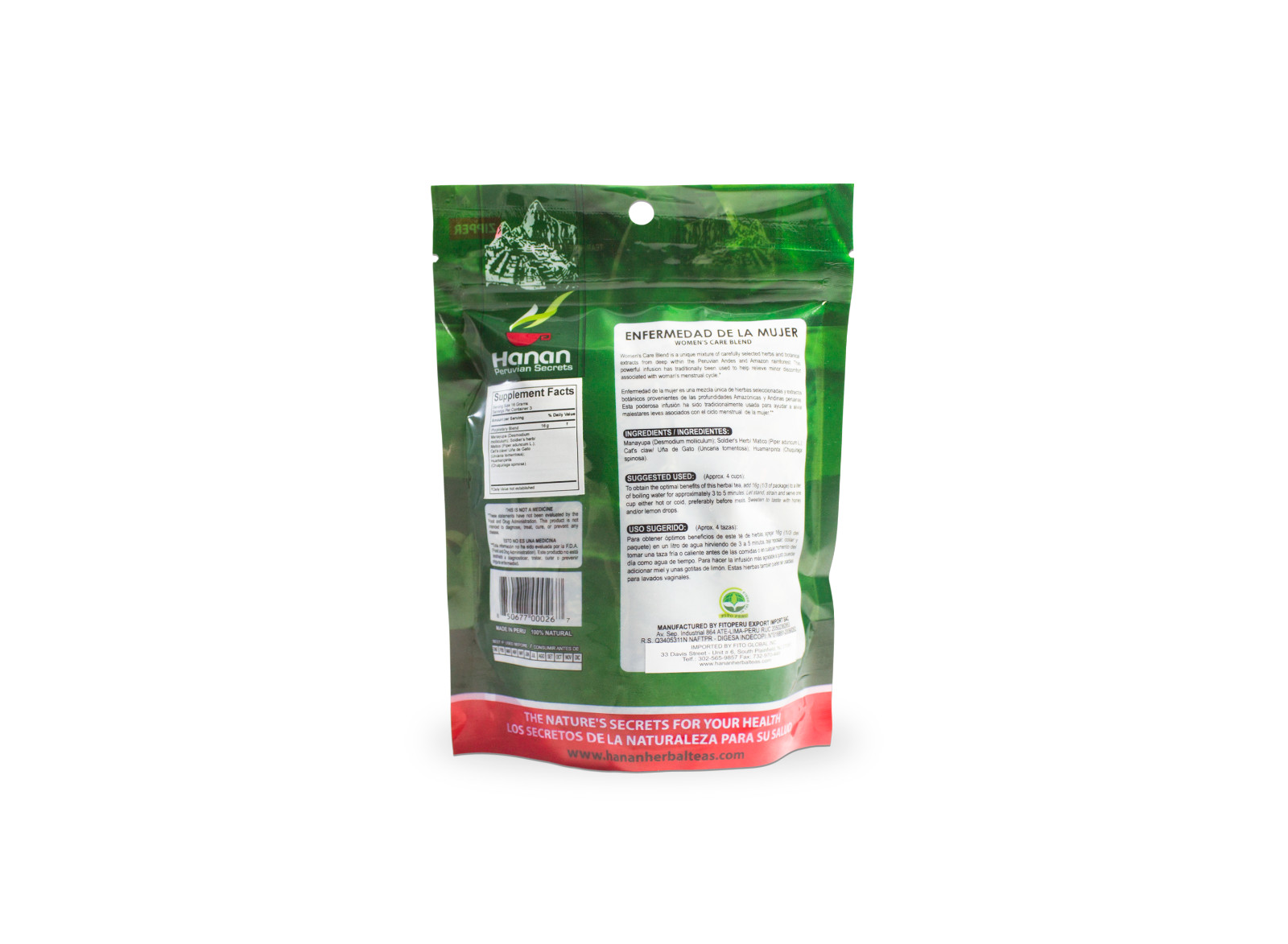 Hanan Peruvian Secrets Enfermedad de la Mujer Herbal Tea | 100% Natural Women’s