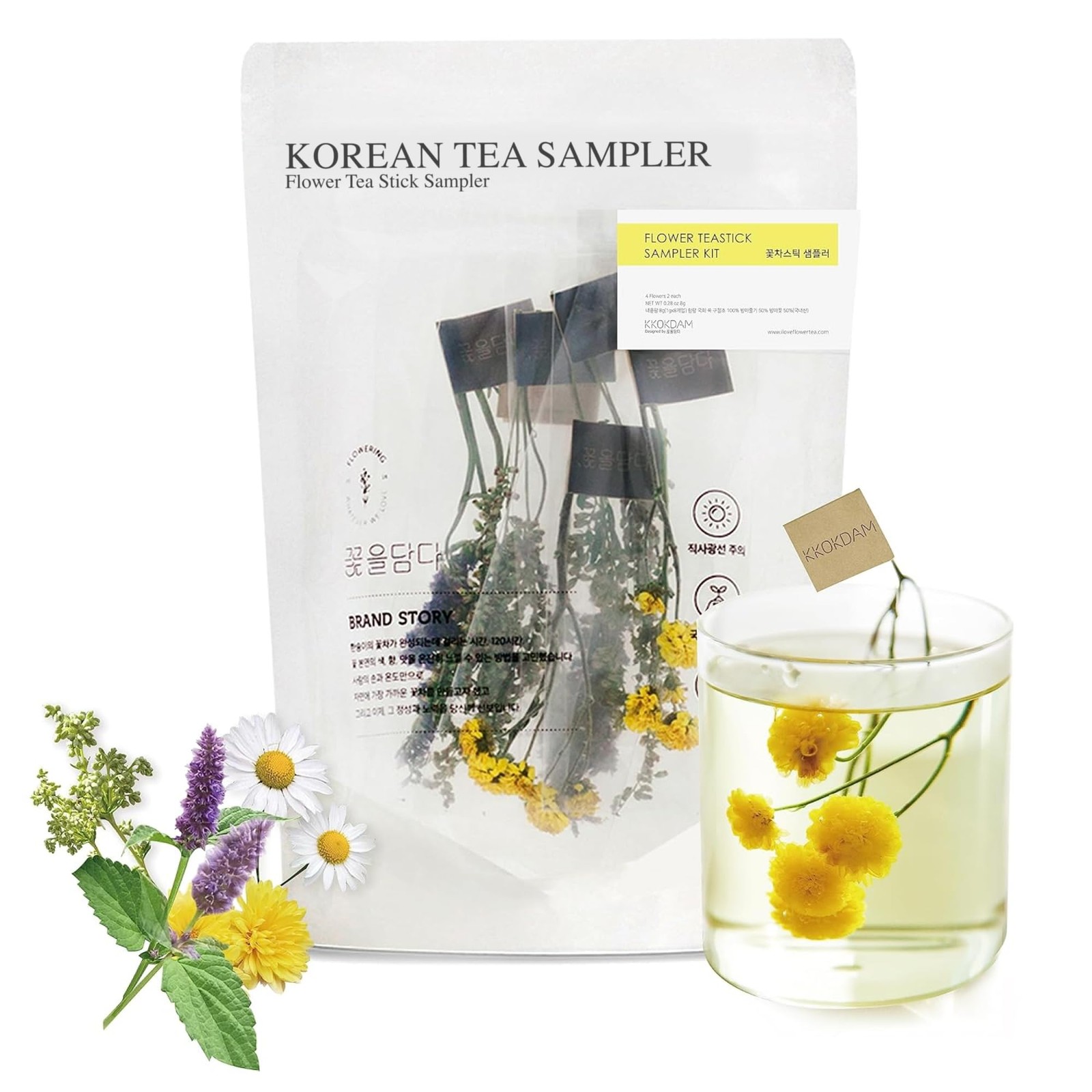 Blooming Flower Tea Stick Sampler – Loose Leaf Tea Sampler, Fancy Variety Pac…