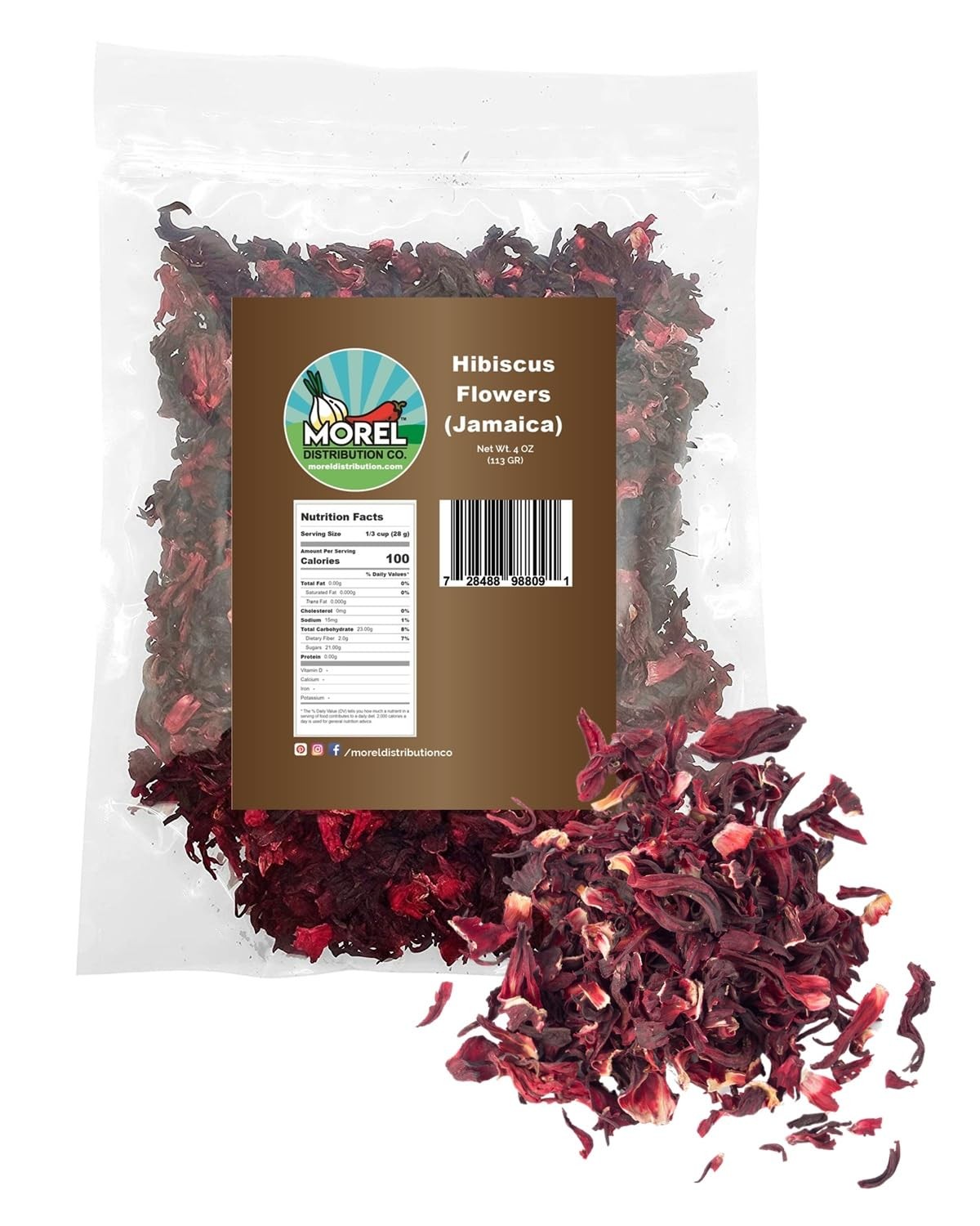 Dried Hibiscus Flowers Cut and Sifted, Flor de Jamaica, Great for Hibiscus Te…