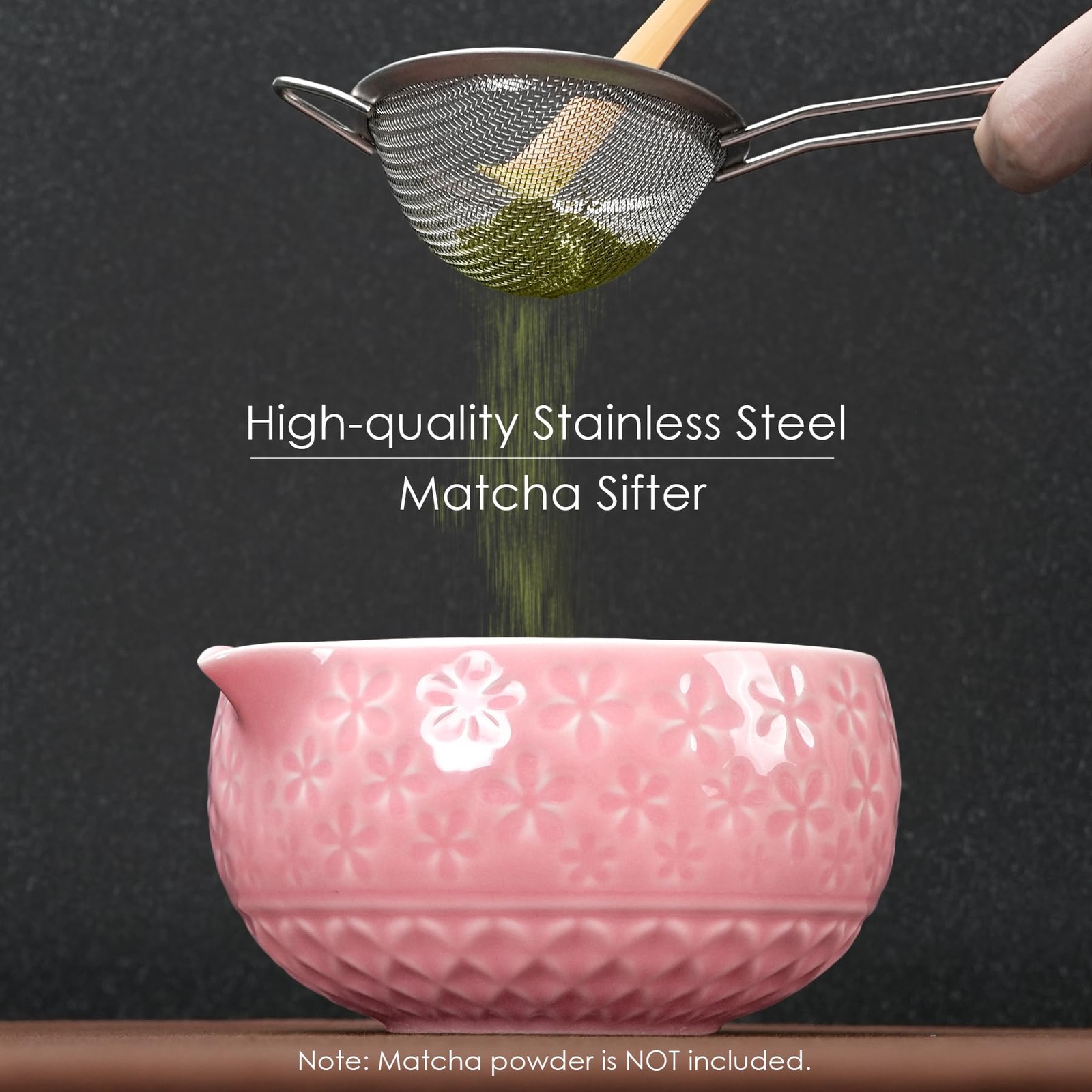 7Pcs Matcha Whisk Set, Matcha Set Whisk and Bowl,Bamboo Scoop, Scoop Rest, Si…