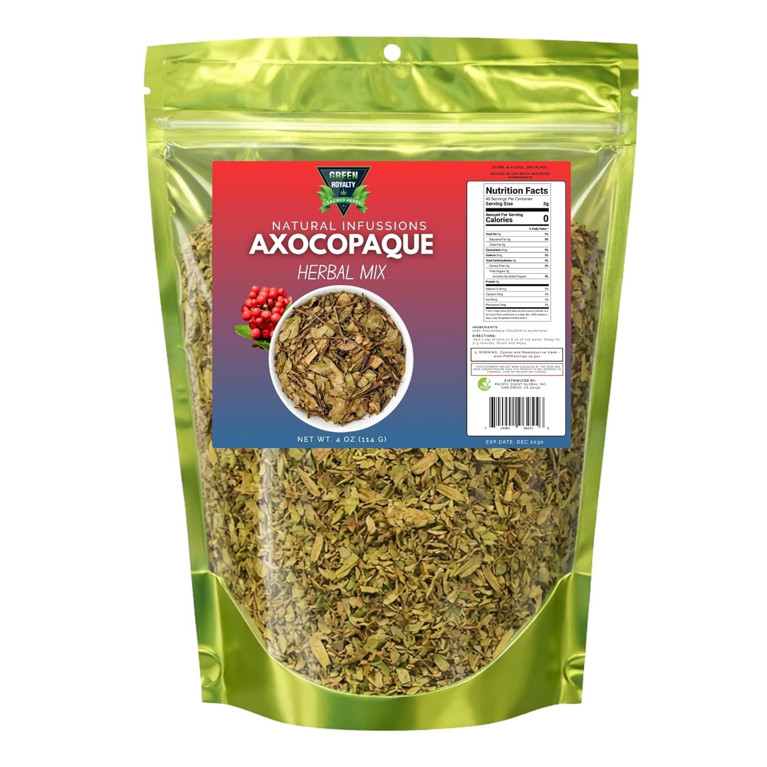 Axocopaque Herbal Mix Tea – Natural Loose Leaf Herbal Infusion – Caffeine Free B