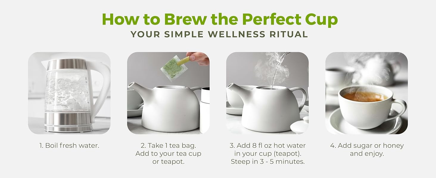 FreshDrinkUS, 15 Premium Soursop Graviola Leaf Tea Bags, 100% Natural and Pure