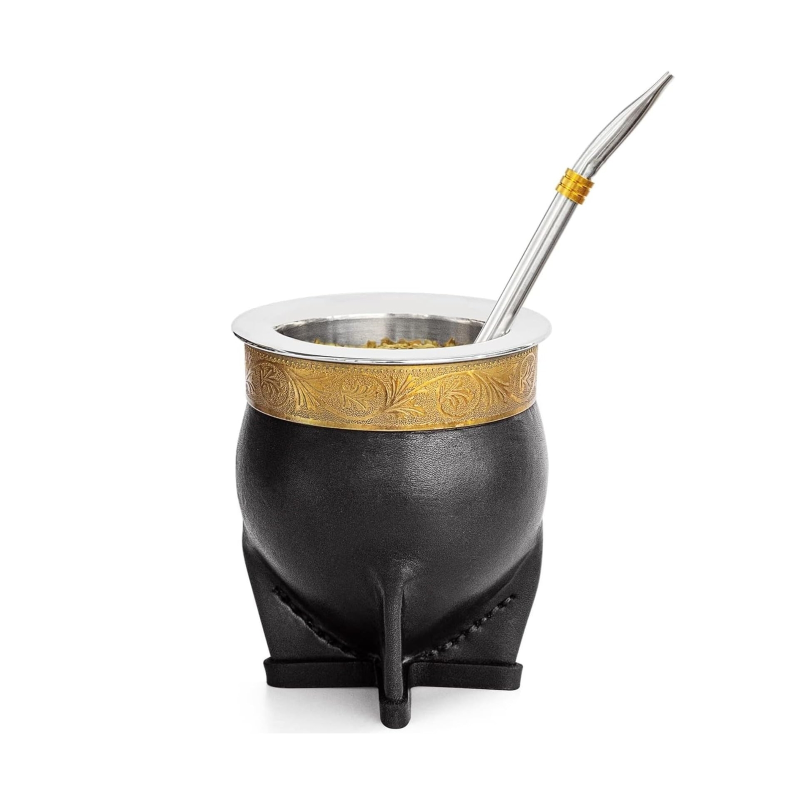 304 Stainless Steel Argentina Yerba Mate Cup With Straw Tea Gourd Mug One Bom…