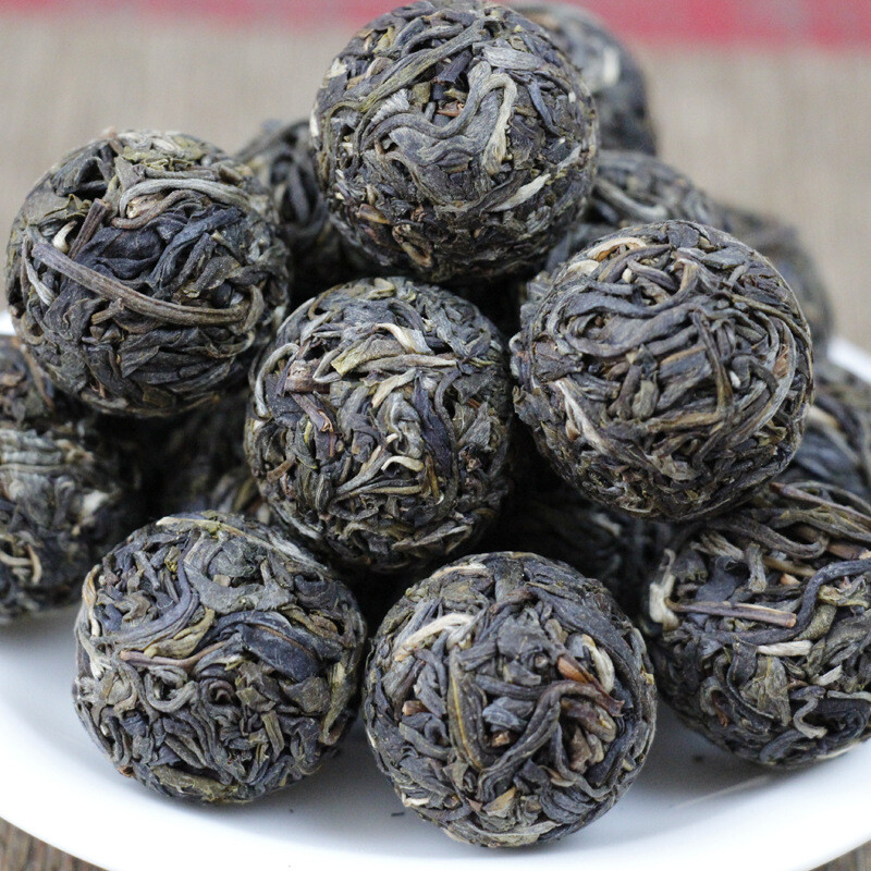 Moonlight White Tea Dragon Pearl 10 Pcs Raw Pu erh White Tea Natural Aged