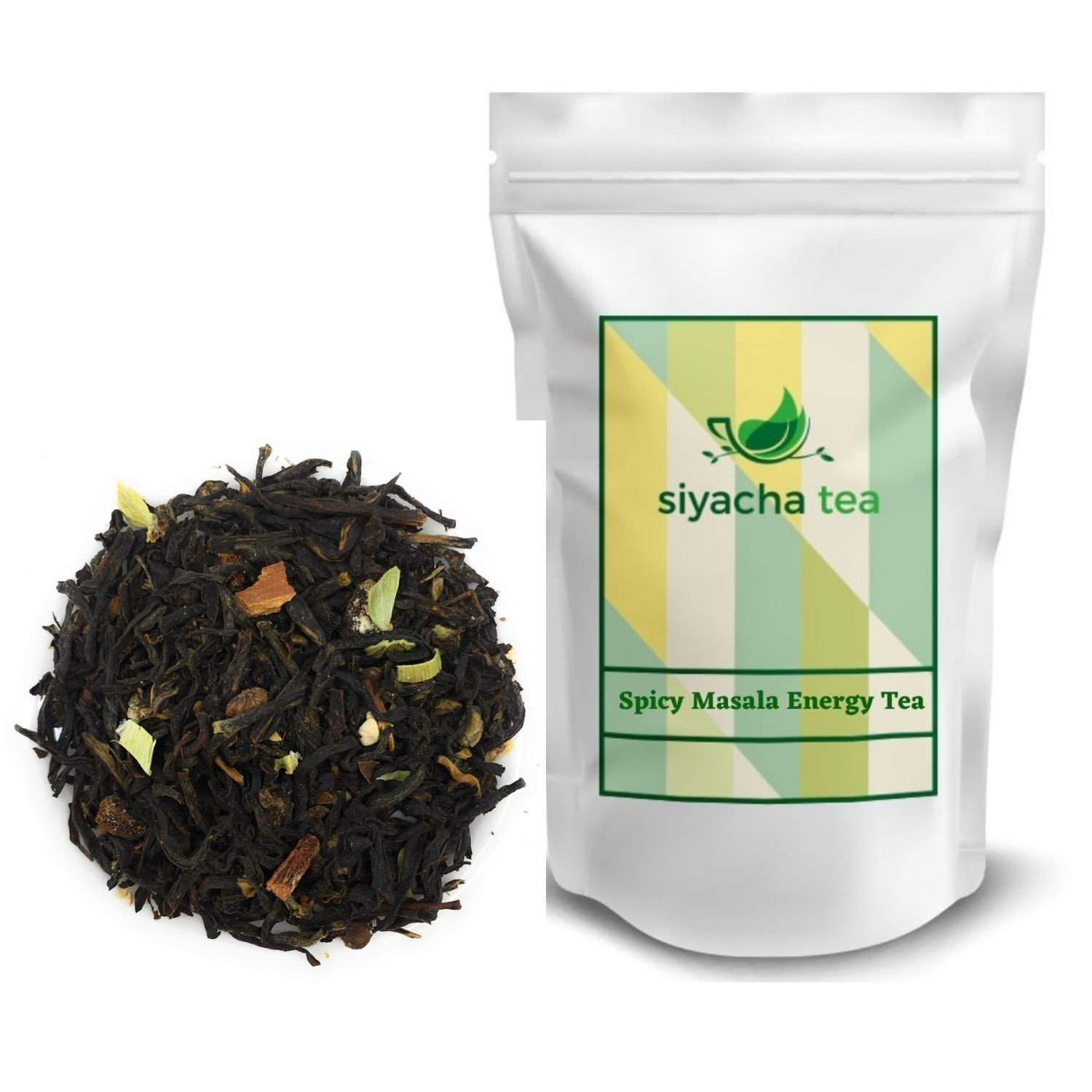 Indian Chai Spicy Masala Energy Tea with Pure Fresh Spice Blend 500g