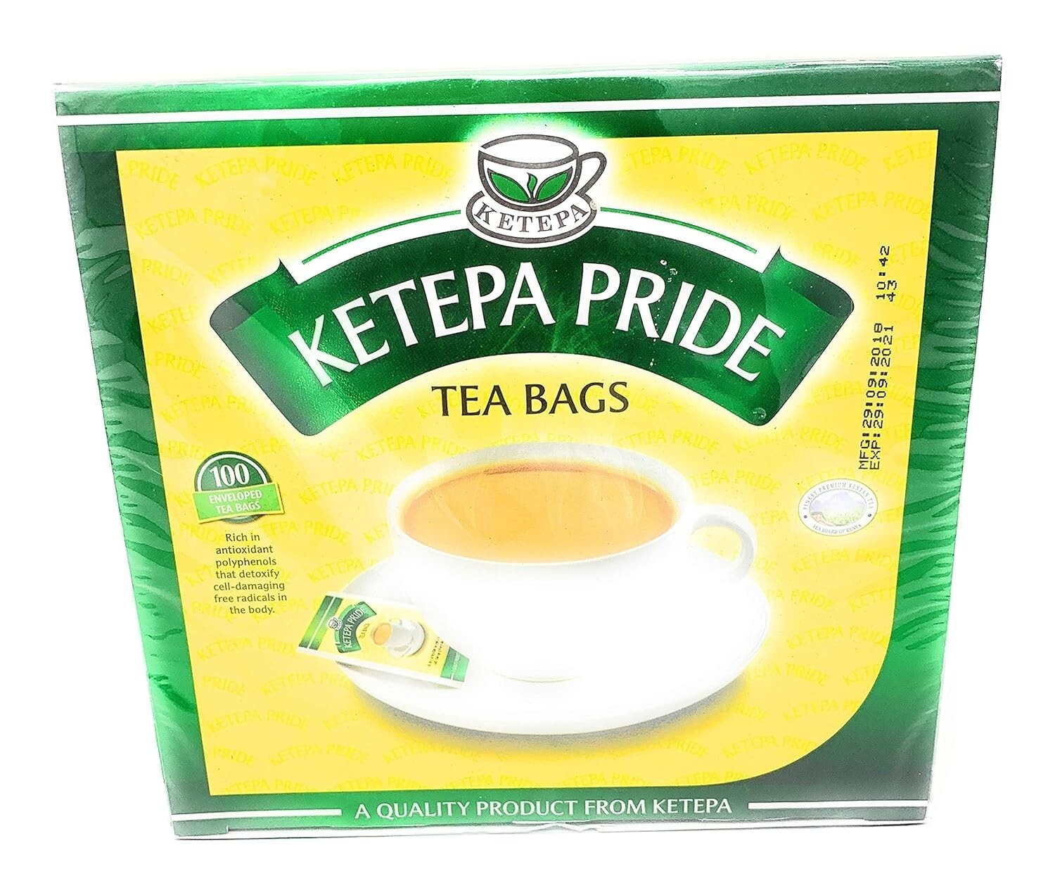 Refreshing 200g Kenyan Black Tea Pack with 100 Tagged Tea Bags – No Pesticides