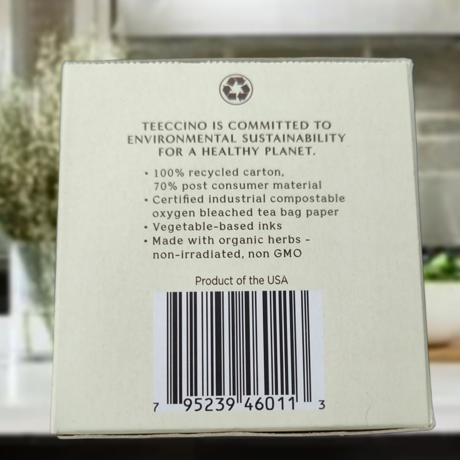 Teeccino Dark Chocolate Prebiotic Organic Herbal Tea 25 CT Gluten Free