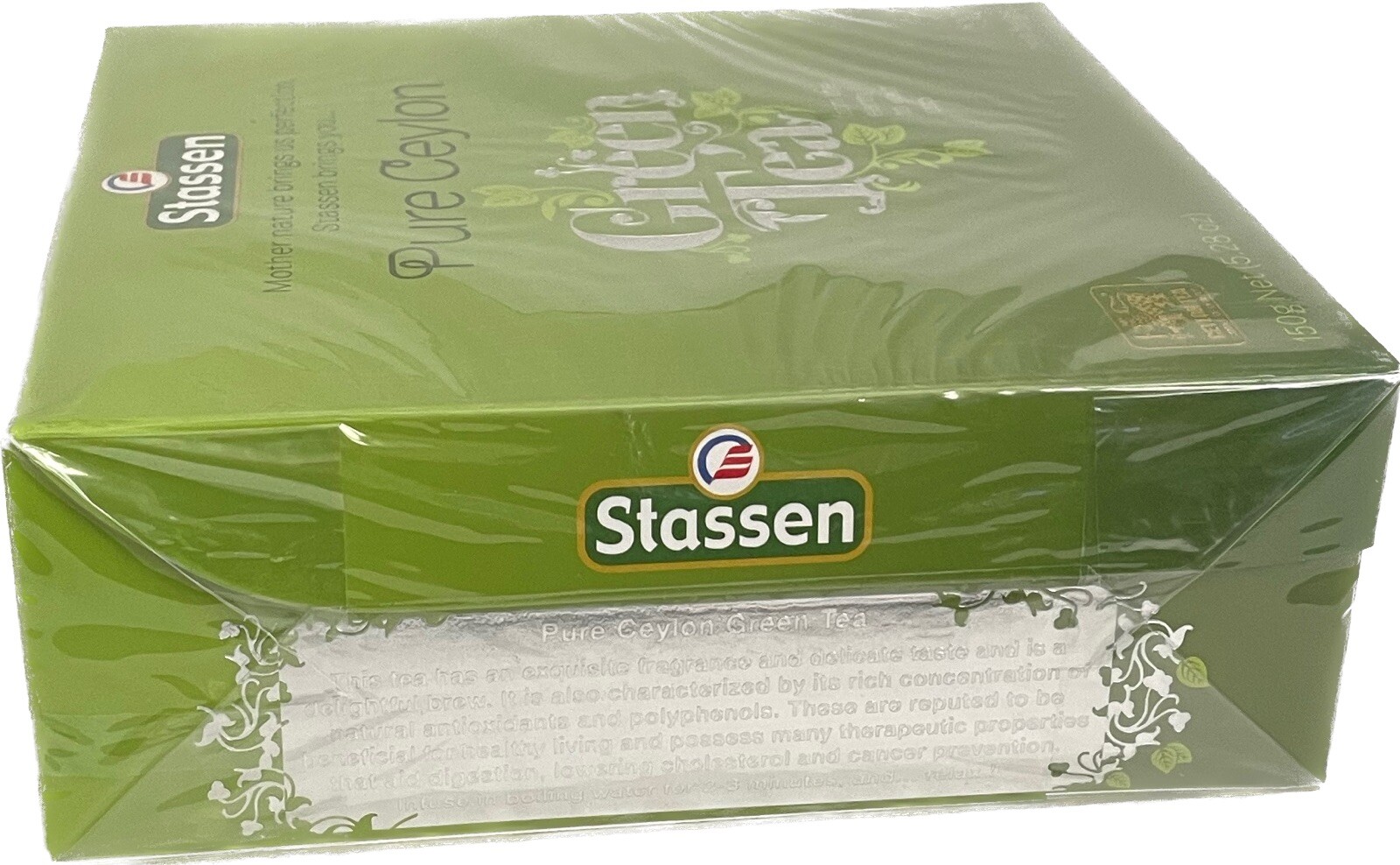 5.28oz Stassen Pure Ceylon Green Tea, 100 Teabags