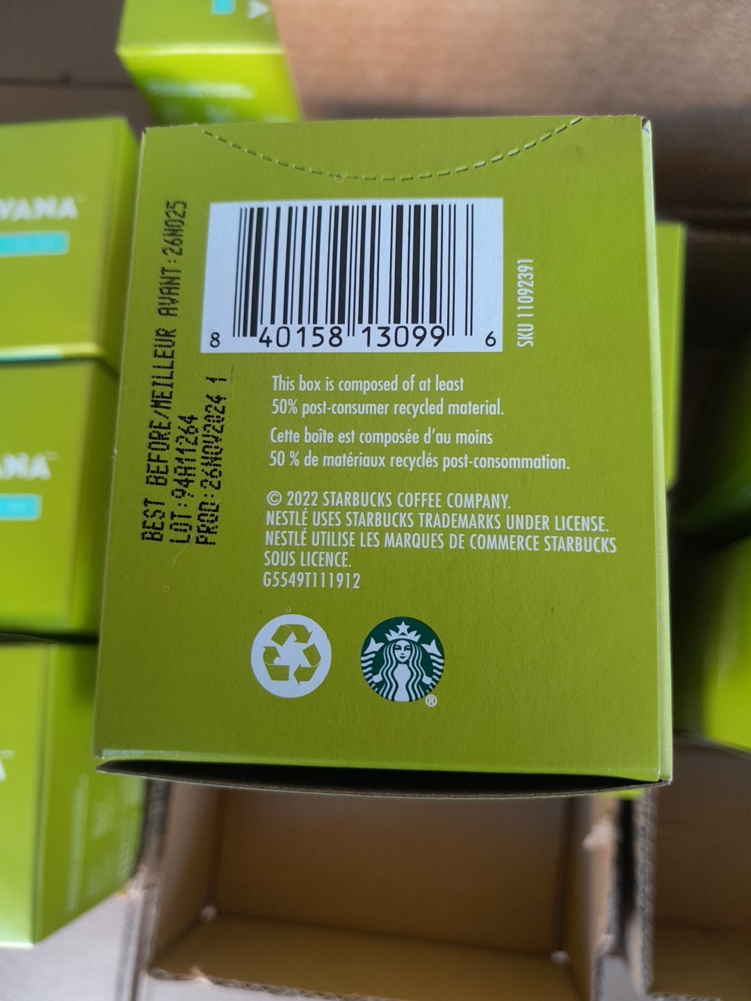 6x Teavana Jasmine Citrus Green Tea 24ct. Filterbags Best Before:11/26/25