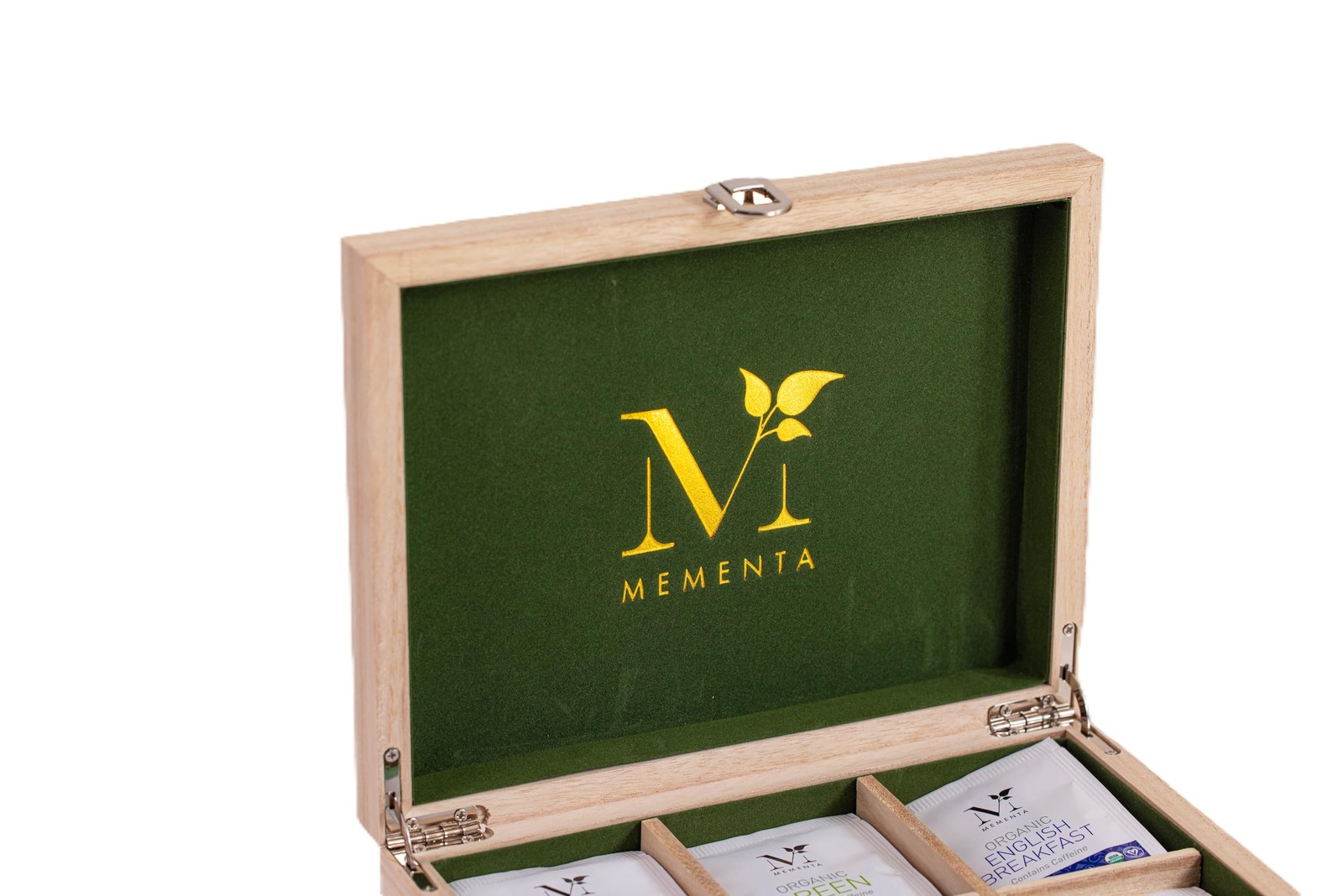 Inc Organic Wooden Tea Chest – 60 Tea Bags Individually Wrapped : Assorted Te…
