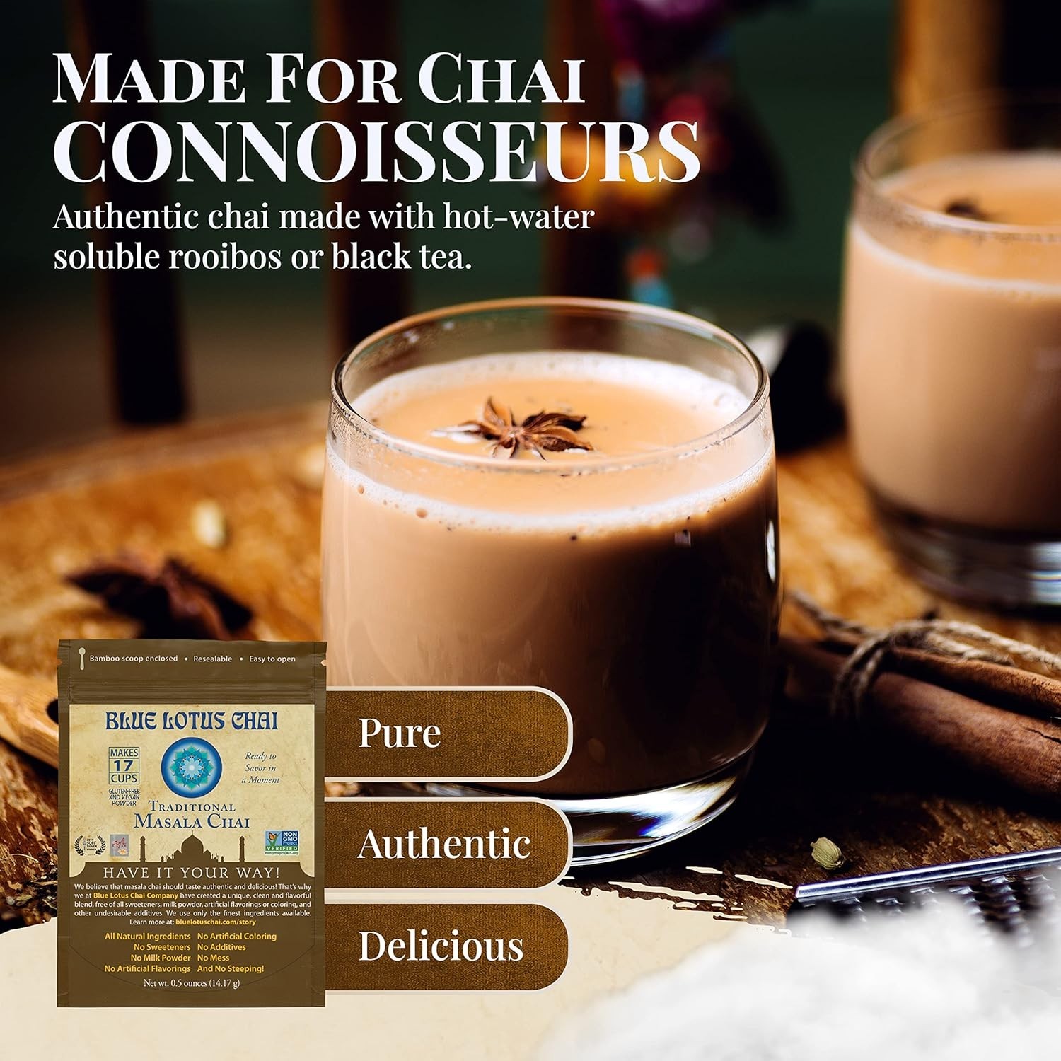 Instant Masala Chai Powder – Makes 17 Cups of Organic Gluten-Free Delight